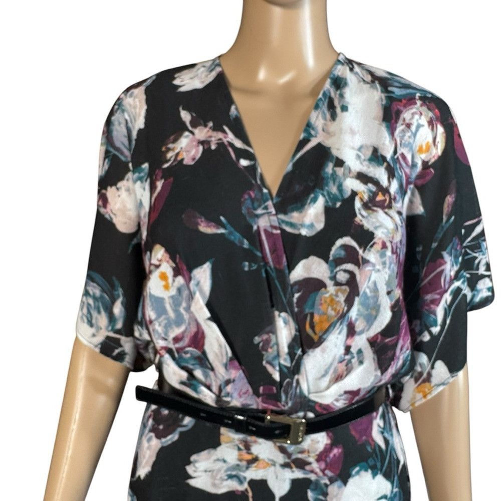 Halston NWT New Halston Floral Belted Maxi Dress Size S Size S / US 4 / IT 40 - 2 Thumbnail