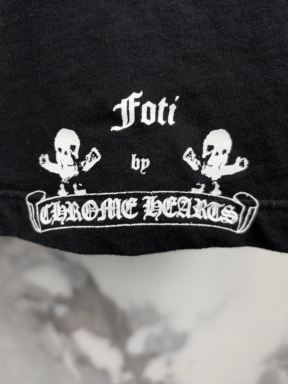 Chrome Hearts Chrome Hearts Vintage Foti Skeleton Big Print Tshirt Black Size US L / EU 52-54 / 3 - 4 Thumbnail