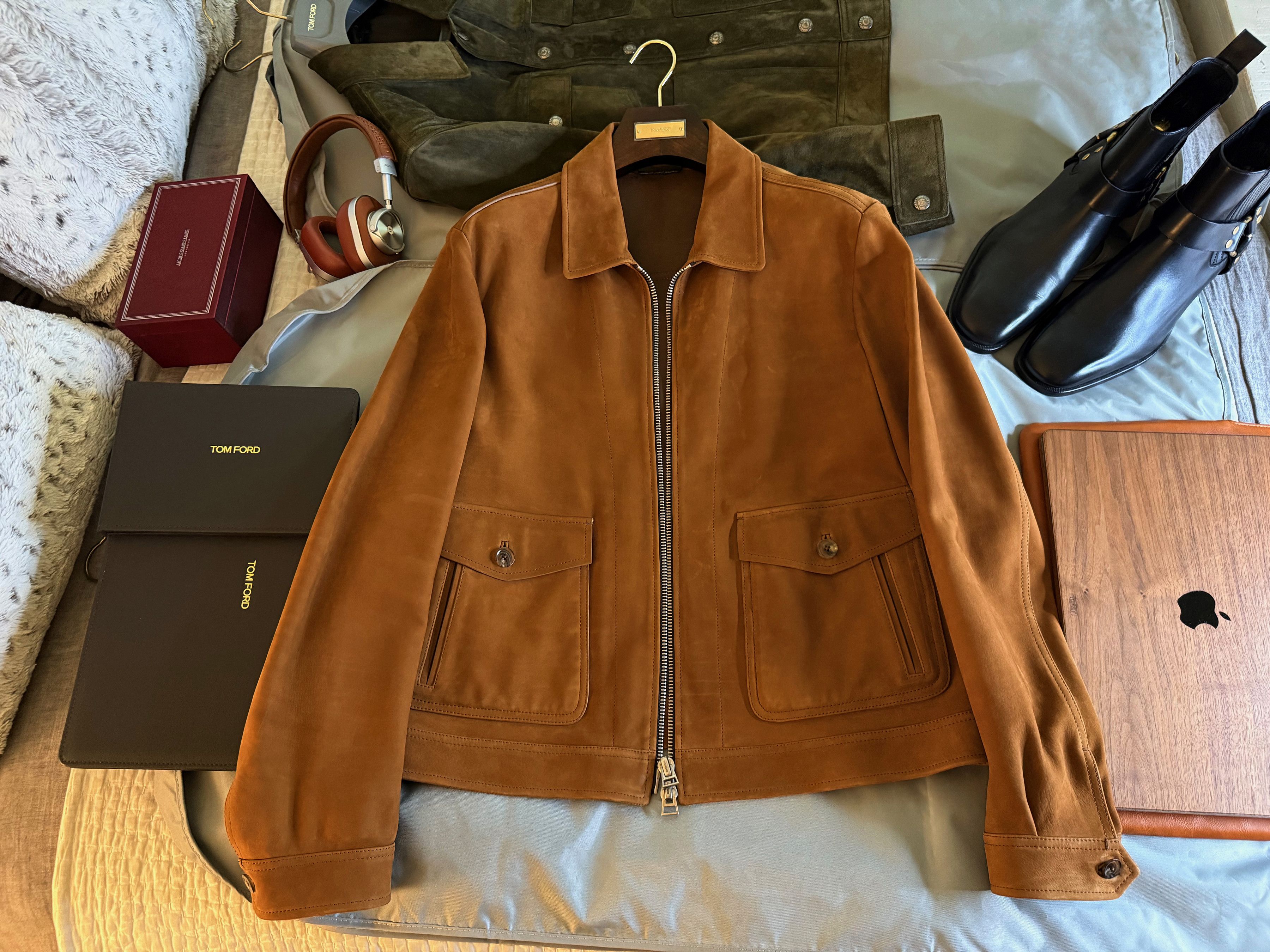 Tom Ford Fits smaller, A Menswear Grail, Rare Bovine Leather Jacket Size US XXL / EU 58 / 5 - 10 Thumbnail