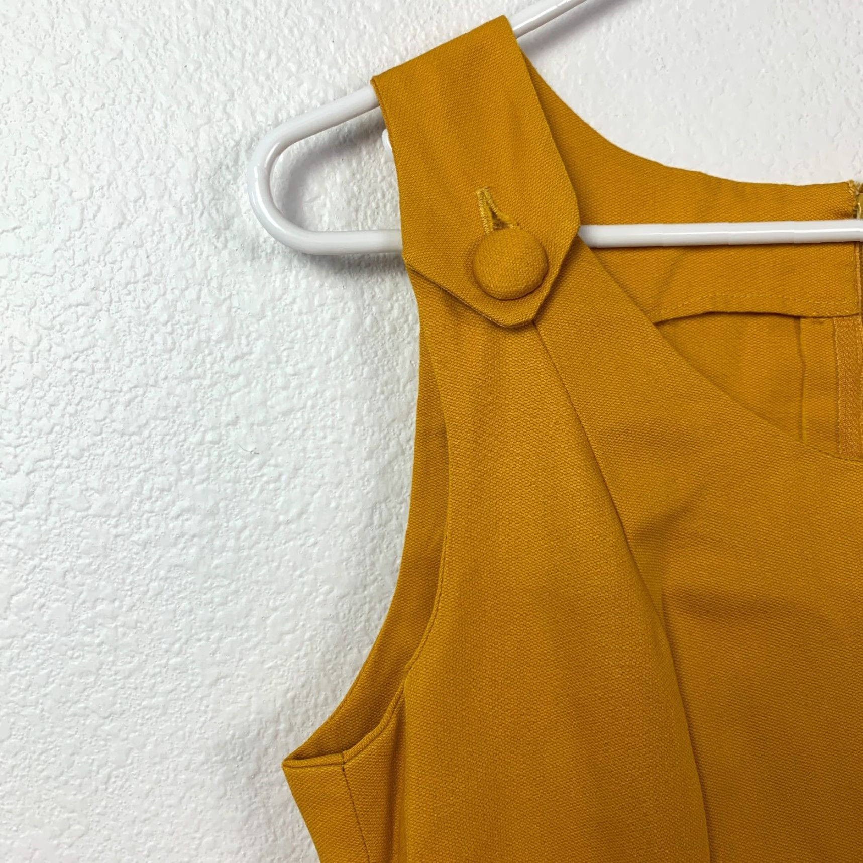 Vintage **Vintage 1960s Handmade Gold Yellow Chest 33" Sheath Dress** User: Vintage 1960s Handmade Gold Yellow Chest 33" Sheath Dress Size 29" - 2 Thumbnail