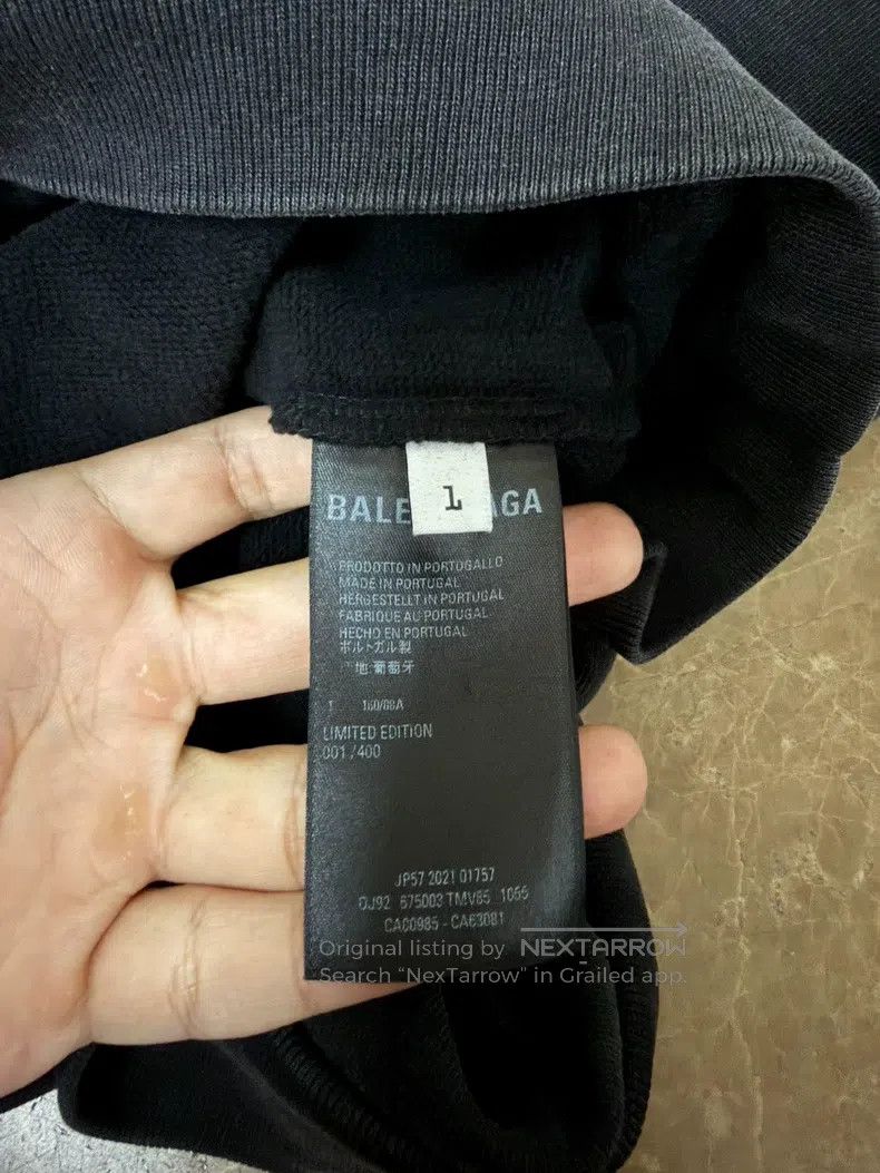 Balenciaga Balenciaga Vintage black limited edition portrait hoodie Size US S / EU 44-46 / 1 - 5 Thumbnail