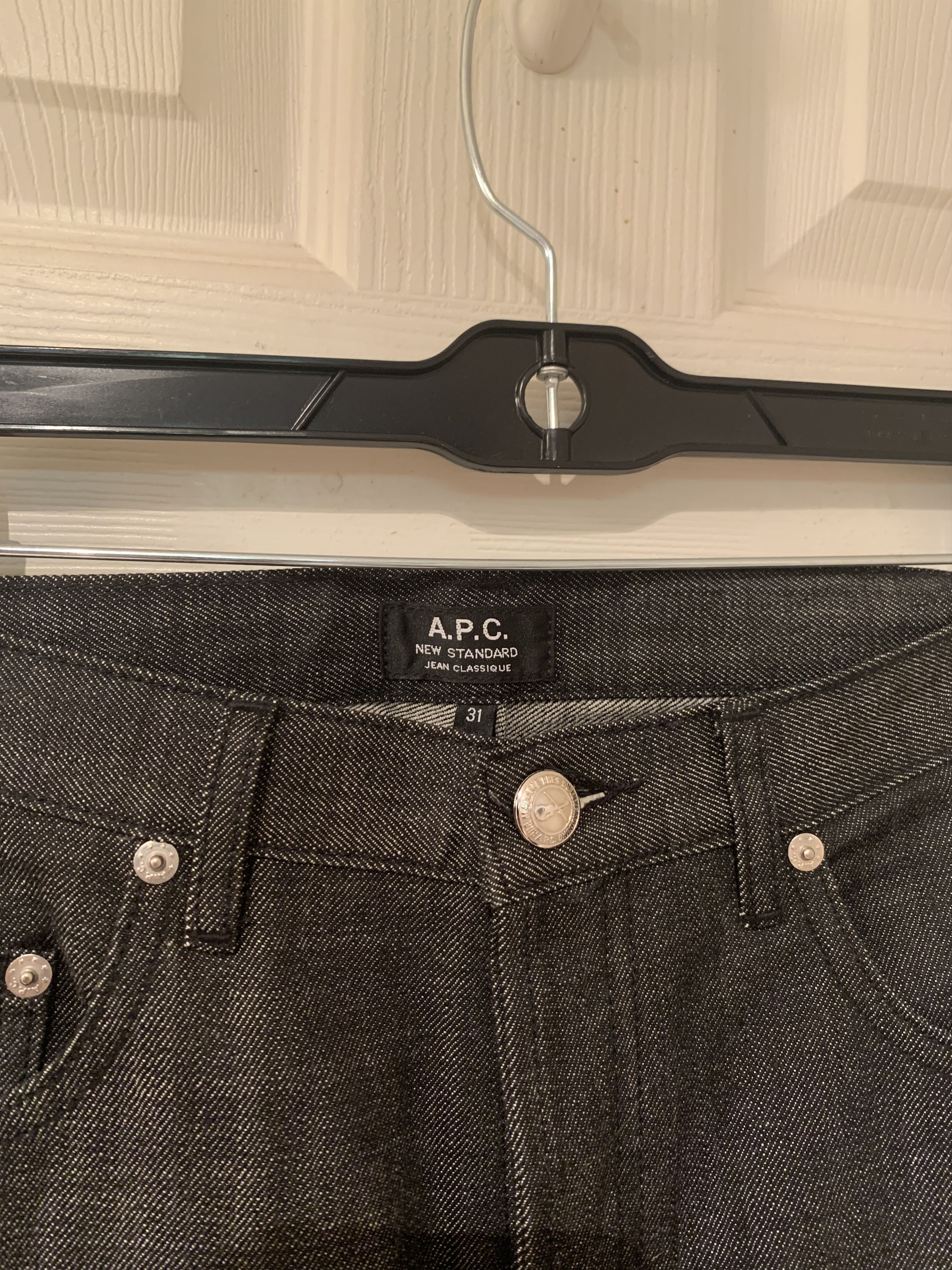 A.P.C. APC New Standard Black Denim Size US 31 - 3 Thumbnail