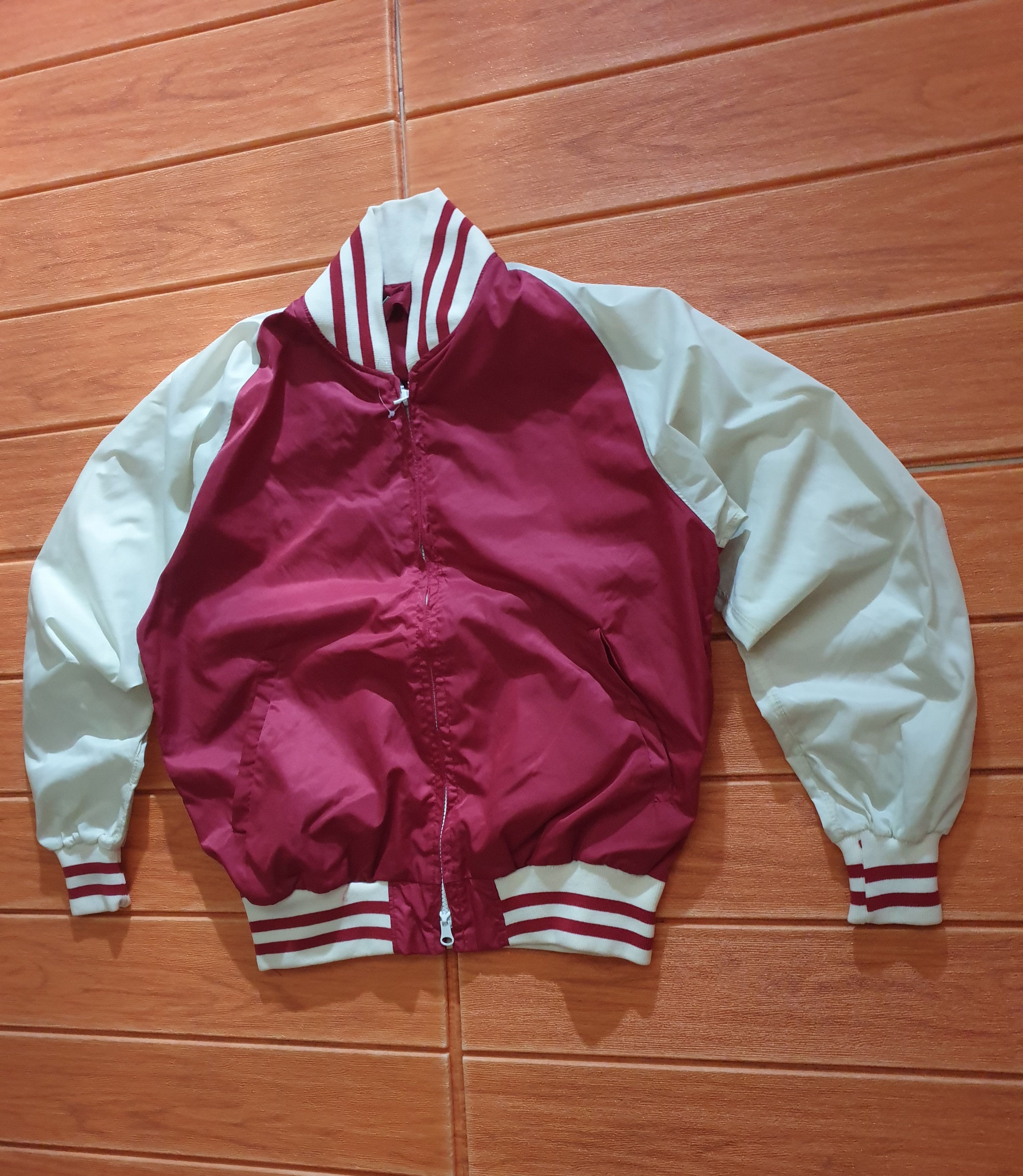 Japanese Brand RED COLOUR VARSITY harajuku style JACKET Size US S / EU 44-46 / 1 - 7 Thumbnail