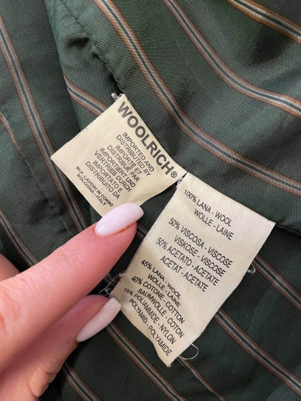 Woolrich Woolen Mills Woolrich 100% Wool Herringbone Blazer Jacket w/ Hood Italy Size XS / US 0-2 / IT 36-38 - 18 Thumbnail