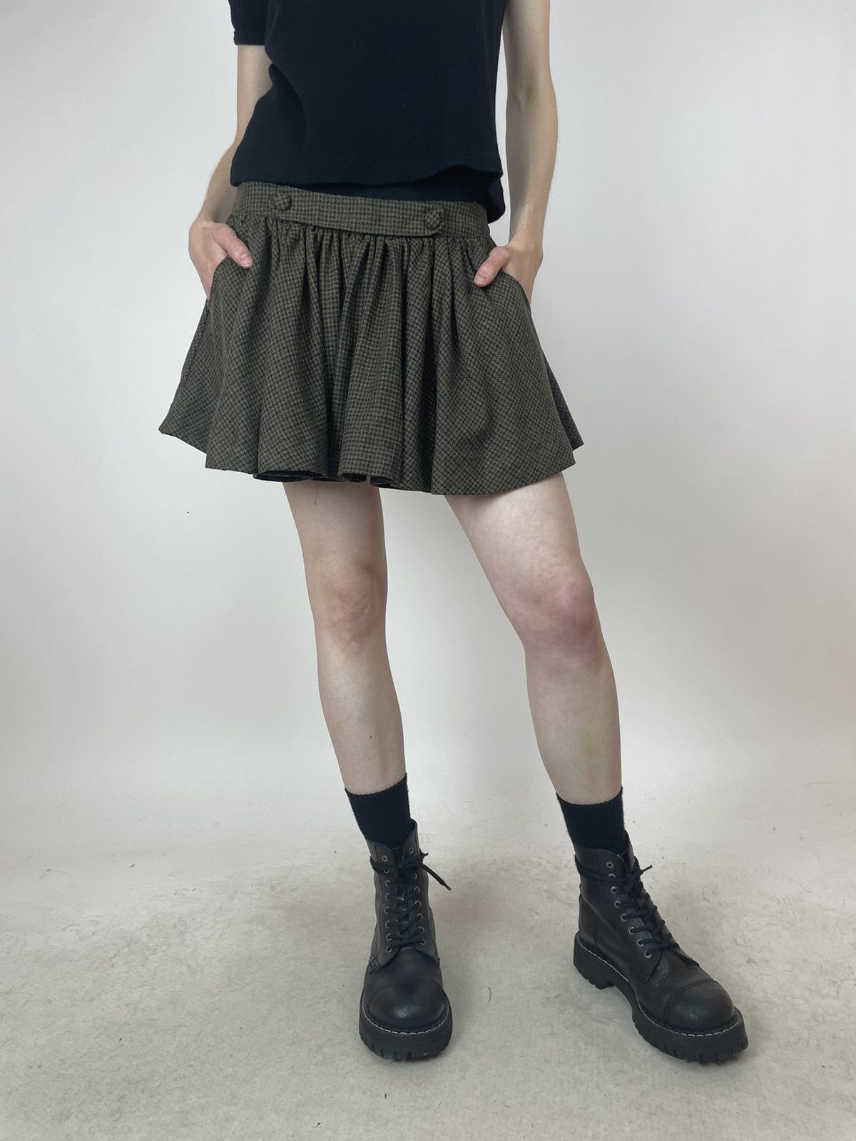 Jack Wills × Vintage Jack Wills Wool pleated mini skirt Womens size 8 Size 27" / US 4 / IT 40 - 9 Thumbnail