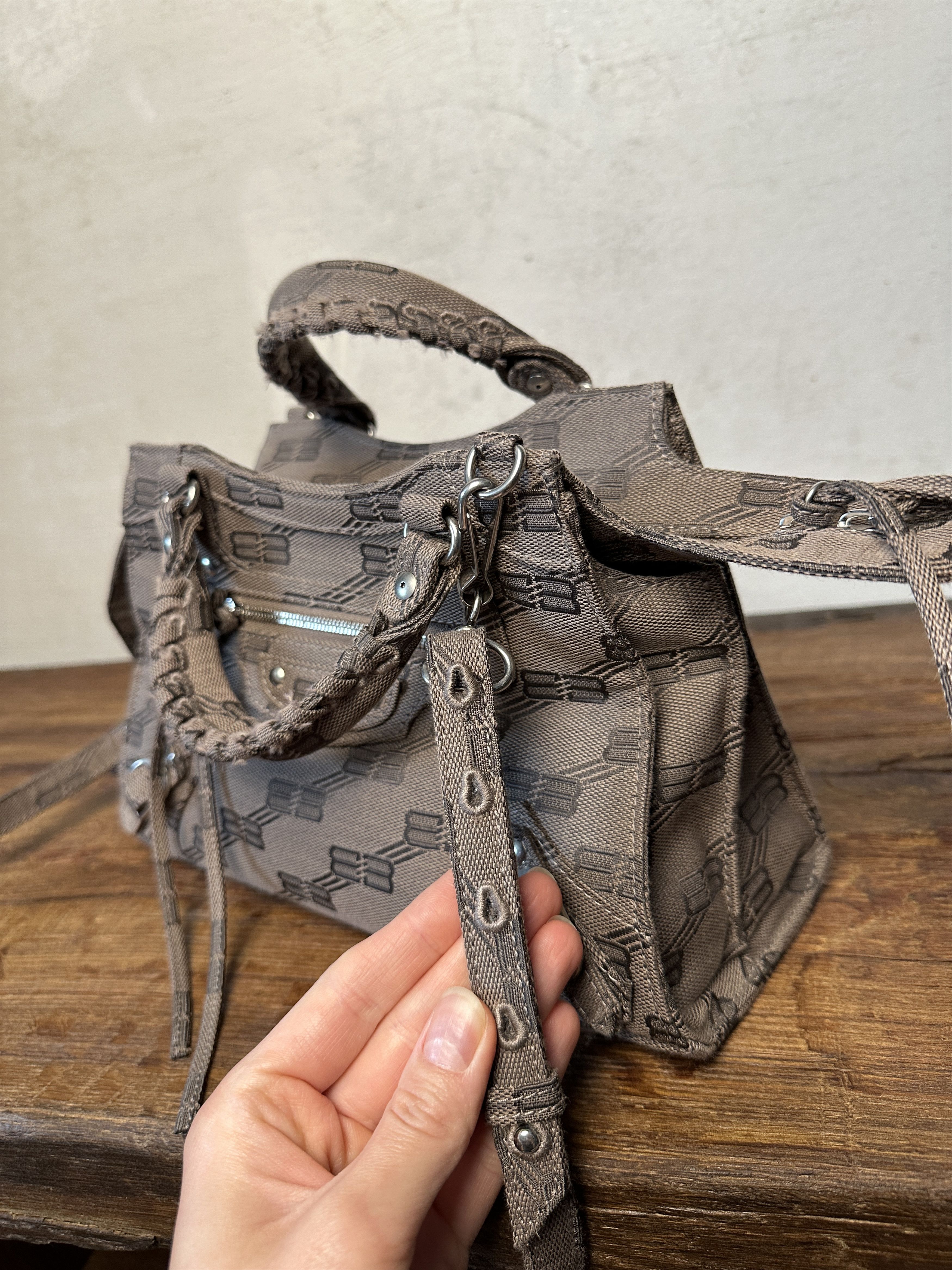 Balenciaga Balenciaga Neo Cagole City XS Canvas Tote Bag Size ONE SIZE - 19 Thumbnail