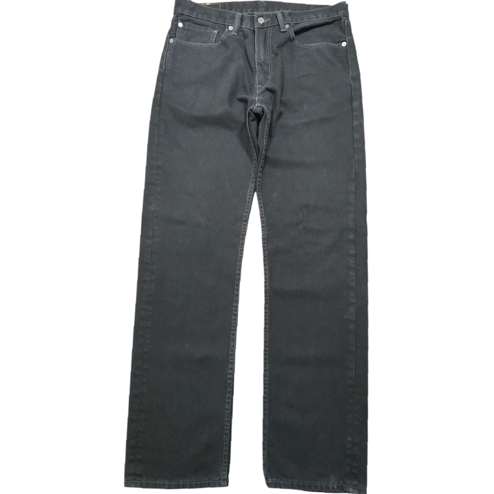 Levi's Levis Jeans 34x34 Black 505 Regular Straight Dark Wash Denim Western Cowboy Mens Shoes? Size US 34 / EU 50 - 2 Thumbnail
