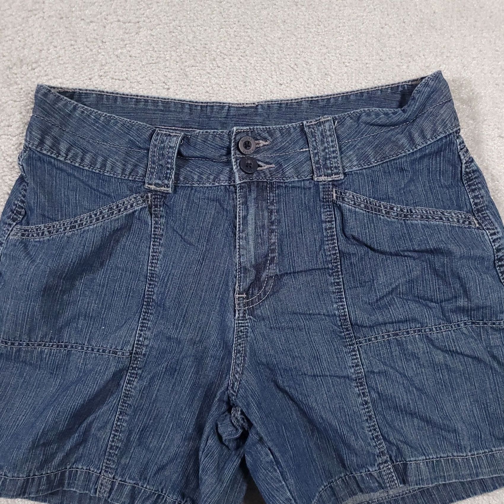 Lee VINTAGE Lee Riders Shorts Women 10 M Blue 100% Cotton Denim Medium Wash Mom Size 32" / US 10 / IT 46 - 4 Thumbnail