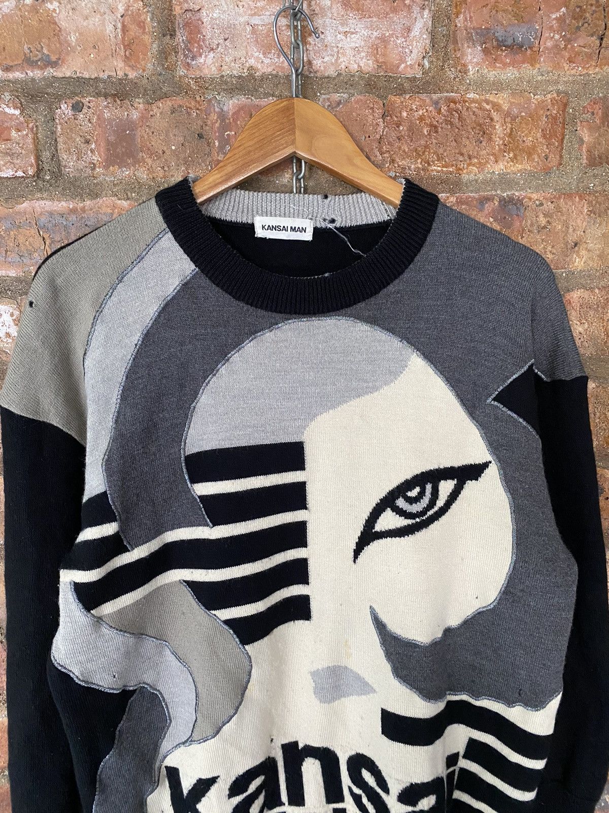 Kansai Yamamoto 1990s iconic Kansai Yamamoto David bowie eye knit Size US L / EU 52-54 / 3 - 3 Thumbnail