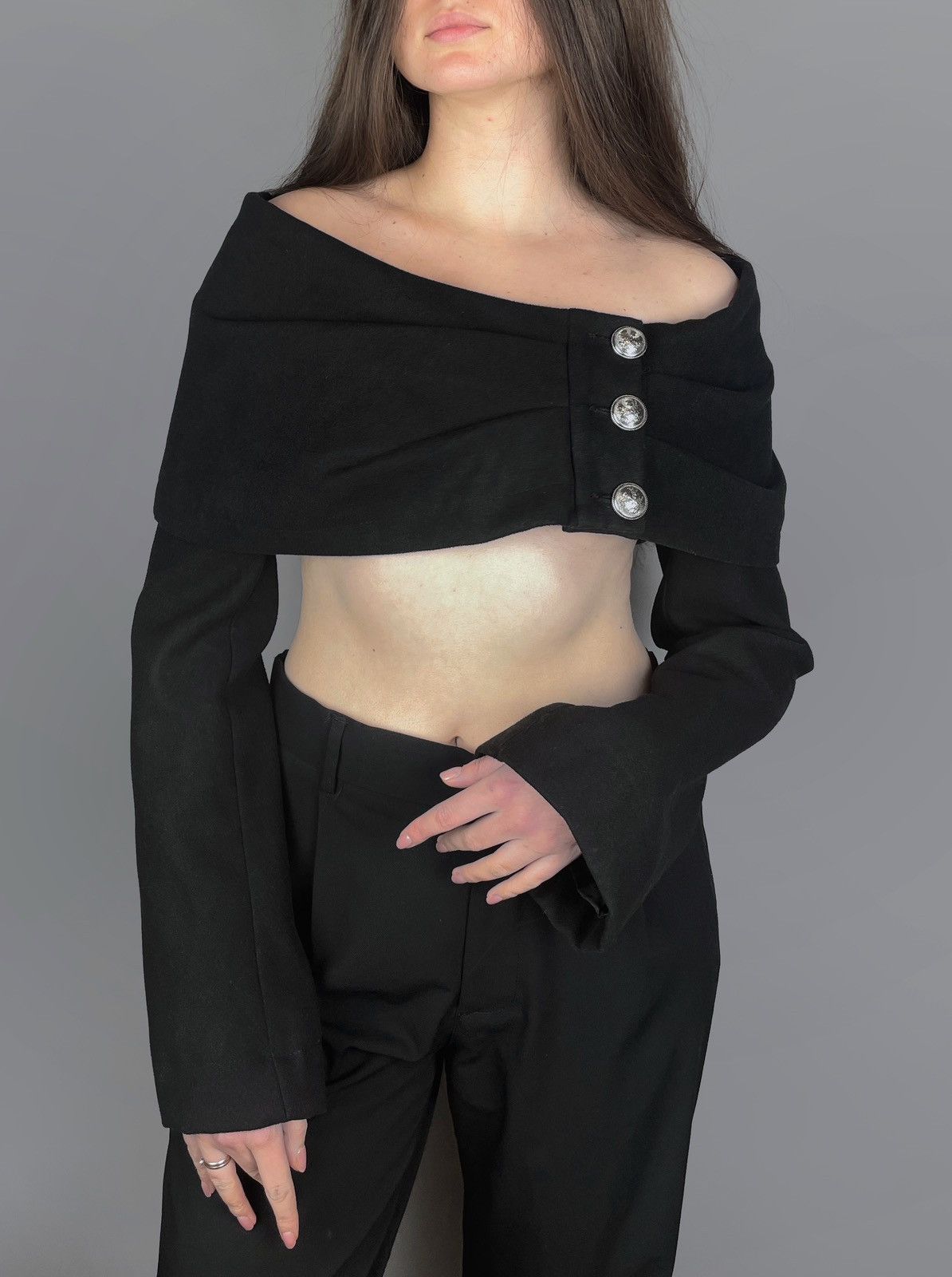 Alexander McQueen Vintage Alexander Mcqueen Women’s Gothic Cape Jacket Size L Size L / US 10 / IT 46 - 2 Thumbnail
