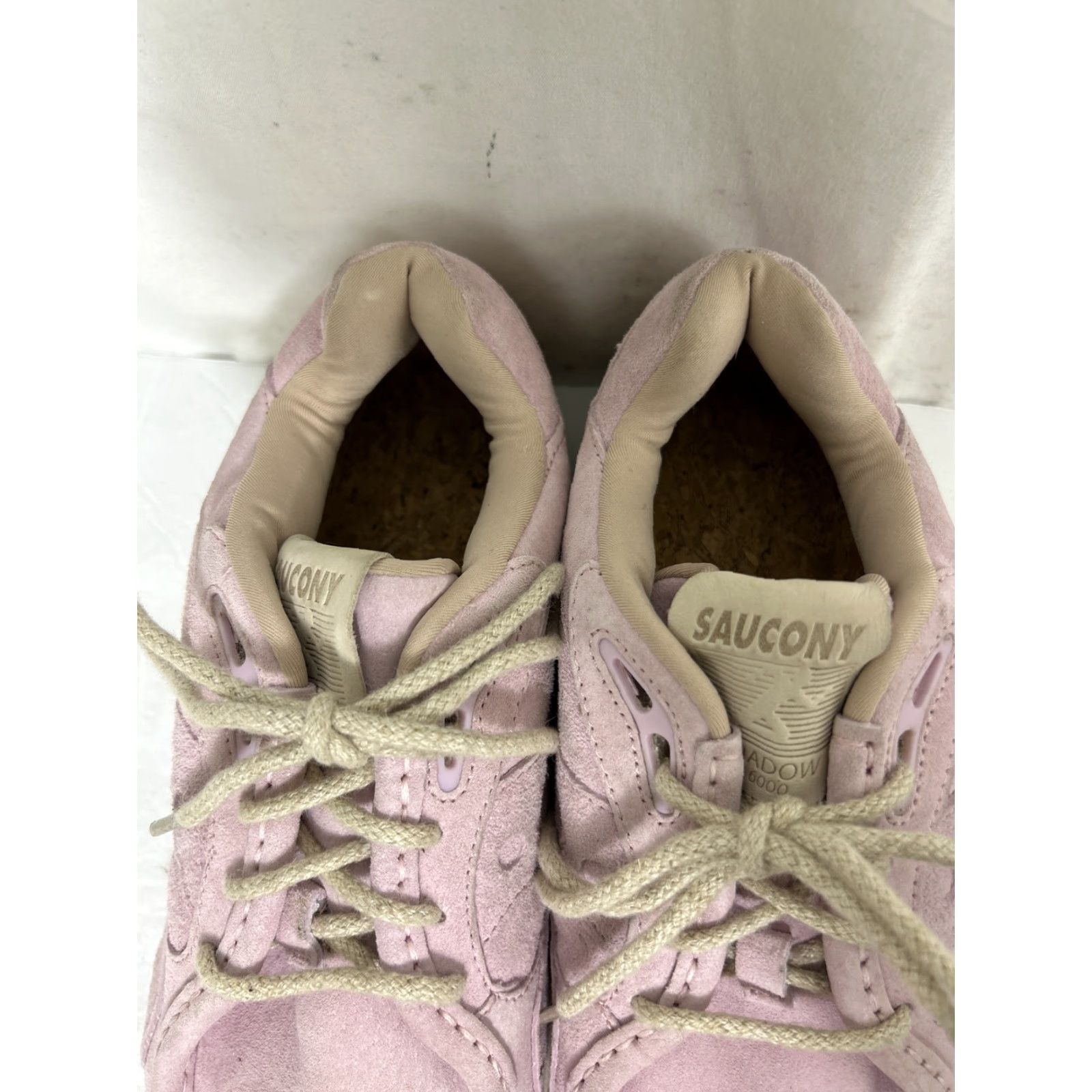Saucony Saucony Shadow 6000 Pink/Gum Sneakers Men's 8 Medium Leather Suede Size US 8 / EU 41 - 7 Thumbnail