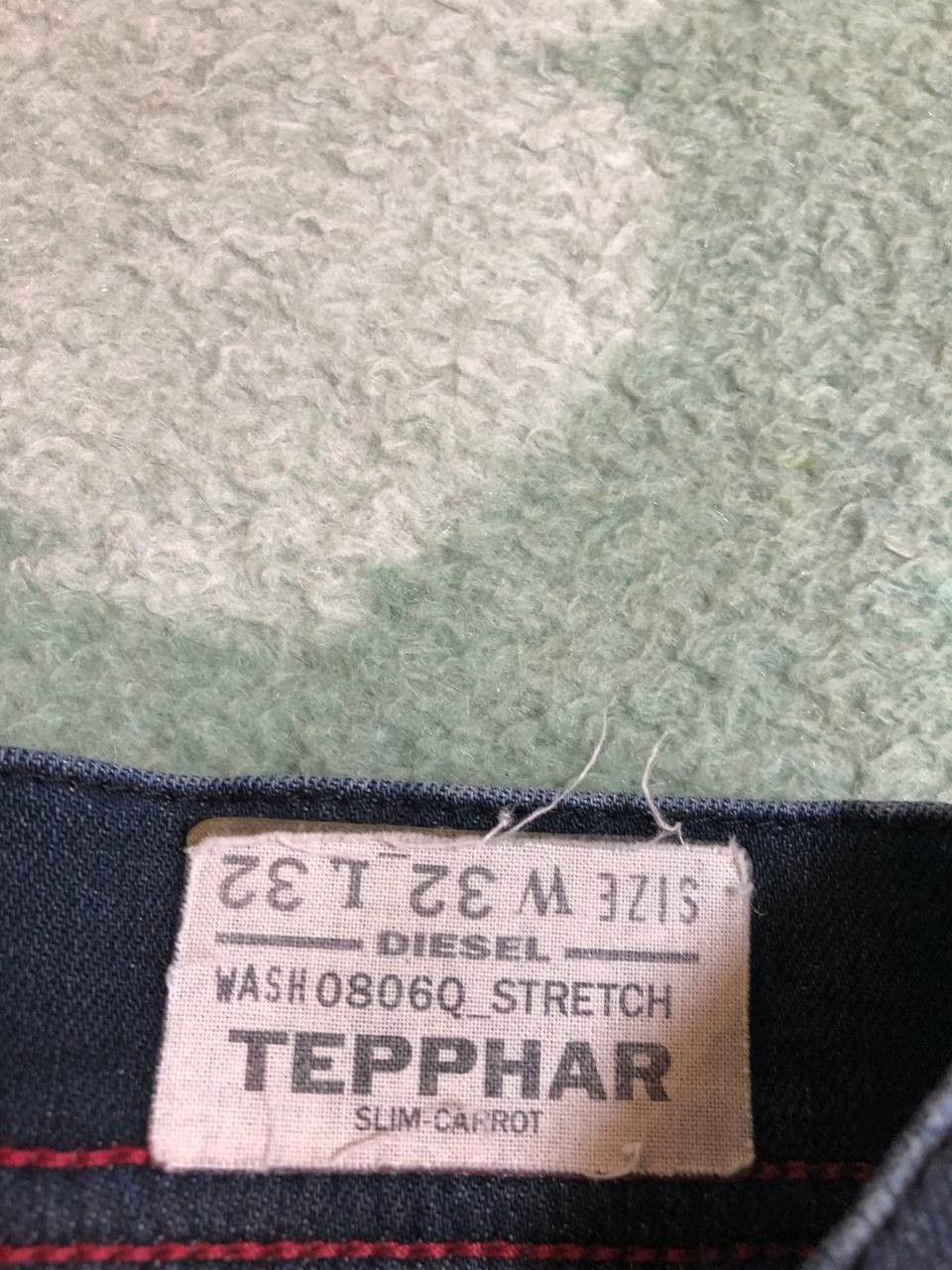 Diesel DIESEL TEPPHAR Jeans Dark Blue Stretch Distressed Mens Size US 32 / EU 48 - 2 Thumbnail
