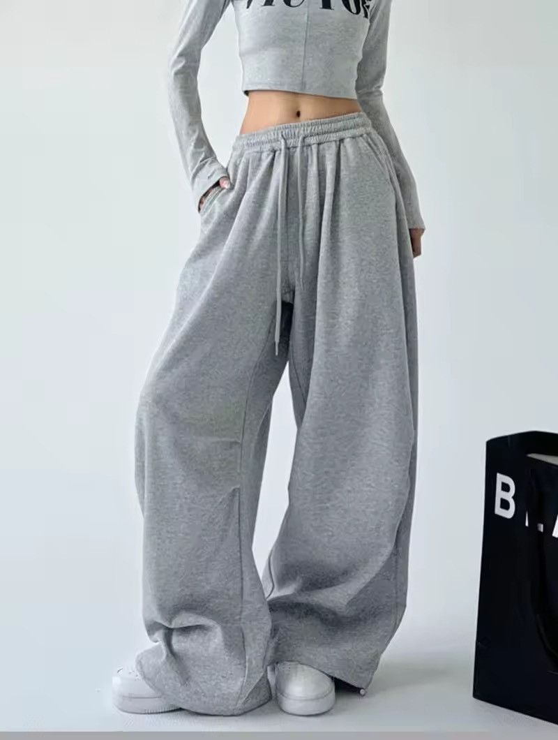 Japanese Brand × Other Streetwear Drawstring Baggy Sweatpants Size 30" / US 8 / IT 44 - 2 Thumbnail