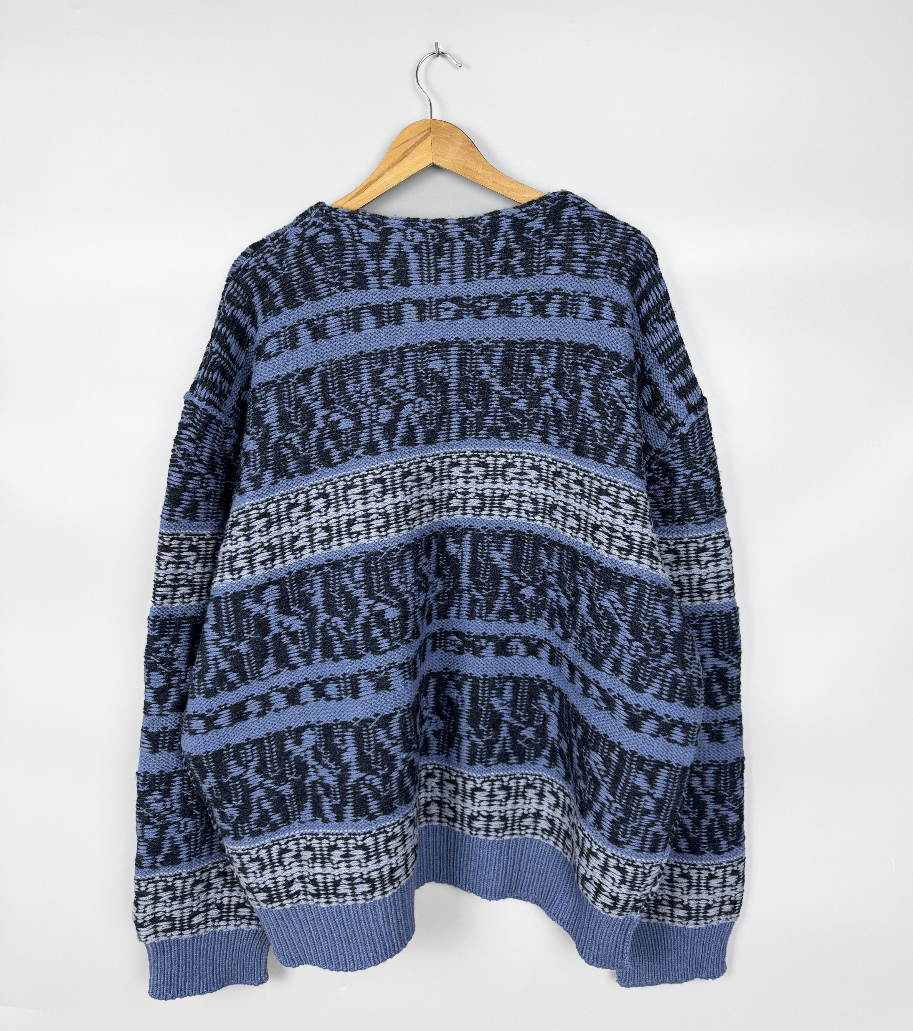 Givenchy NEW RRP 1700$ SS22 Givenchy Patterned Crewneck Wool Sweater Size US XXL / EU 58 / 5 - 8 Thumbnail