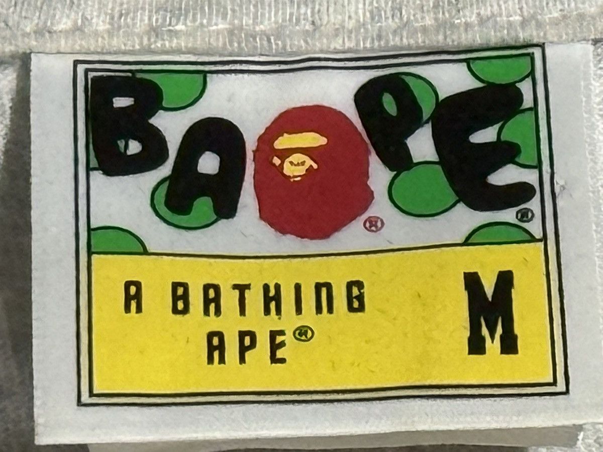 Bape A Bathing Ape BAPE Gray Ape Head Logo Graphic CottonCrewNeck Size US M / EU 48-50 / 2 - 3 Thumbnail