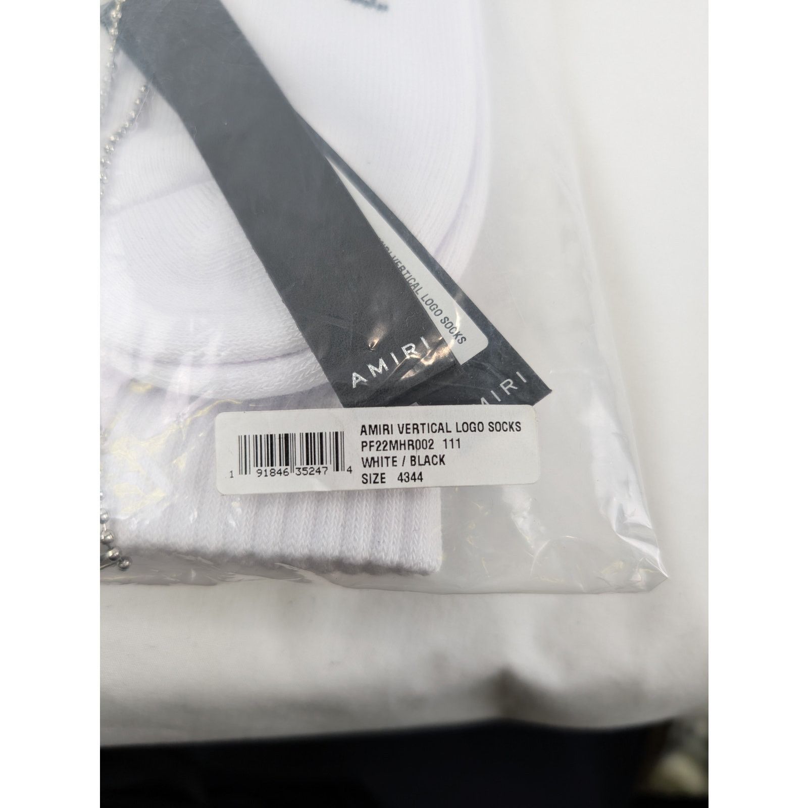 Amiri o1rshd1 Q:2 / Size: 43-44 / Amiri Vertical Logo Socks Size ONE SIZE - 13 Thumbnail