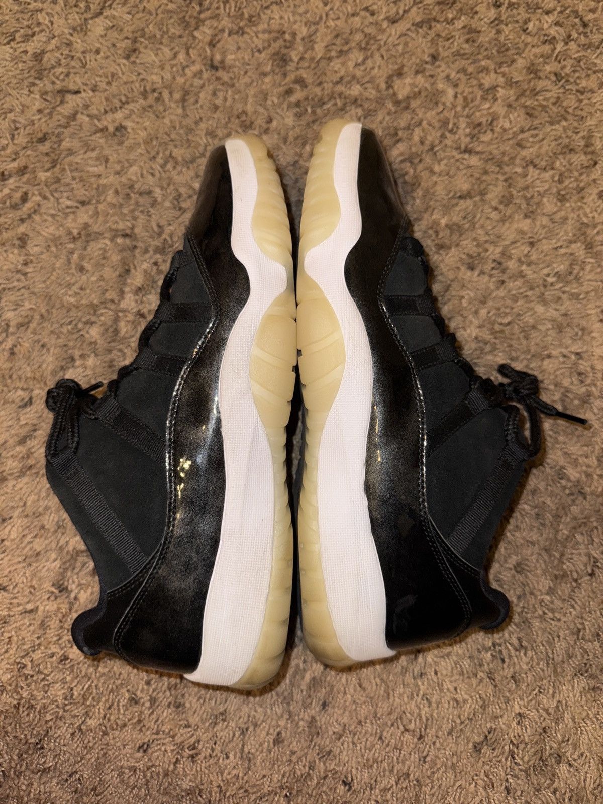 Jordan Brand Nike Air Jordan Retro 11 XI Low Baron Black White Graphite Size US 13 / EU 46 - 2 Thumbnail