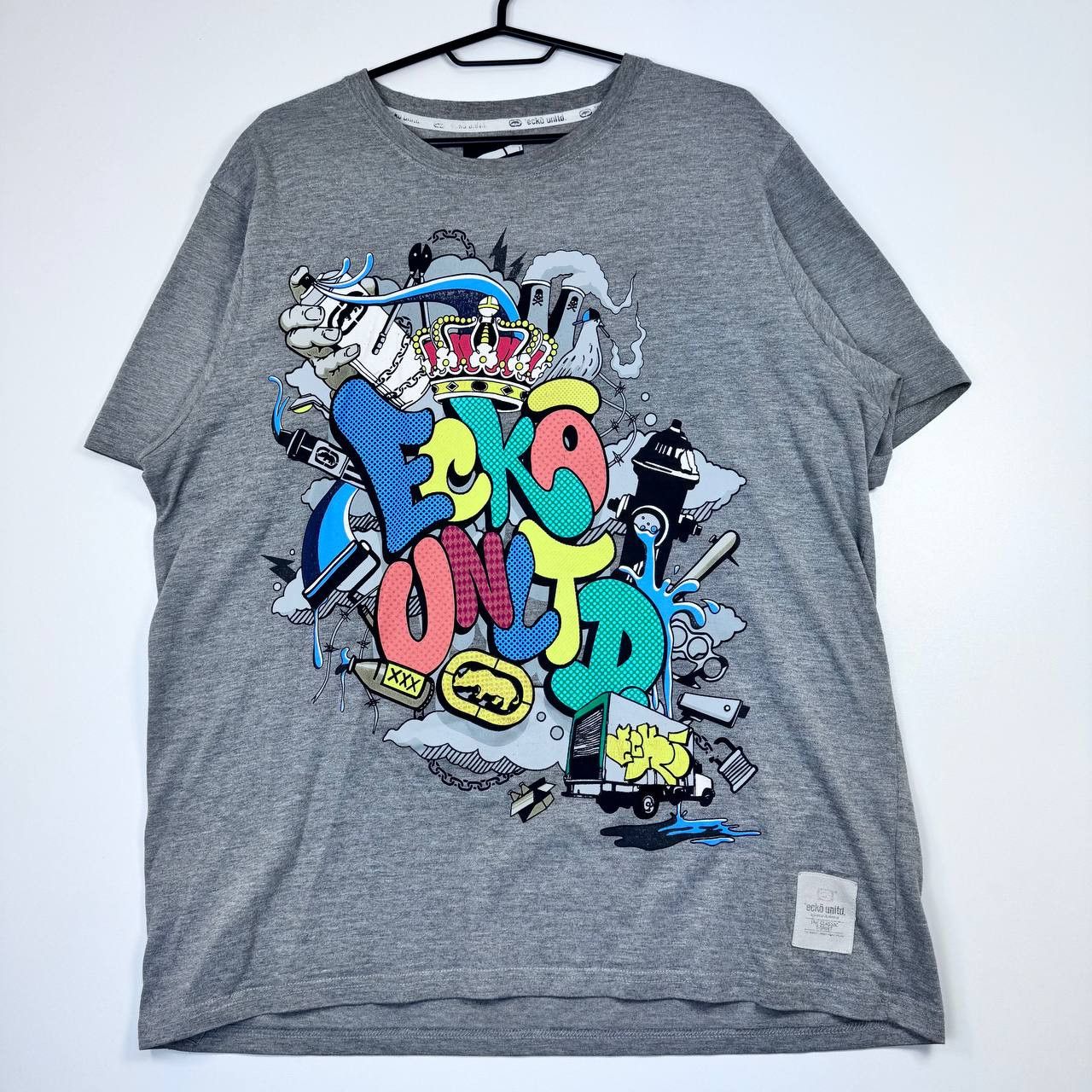 Ecko Unltd. Ecko Unltd Graphic T Shirt Big Logo Streetwear Mens Size L Size US L / EU 52-54 / 3 - 1 Thumbnail