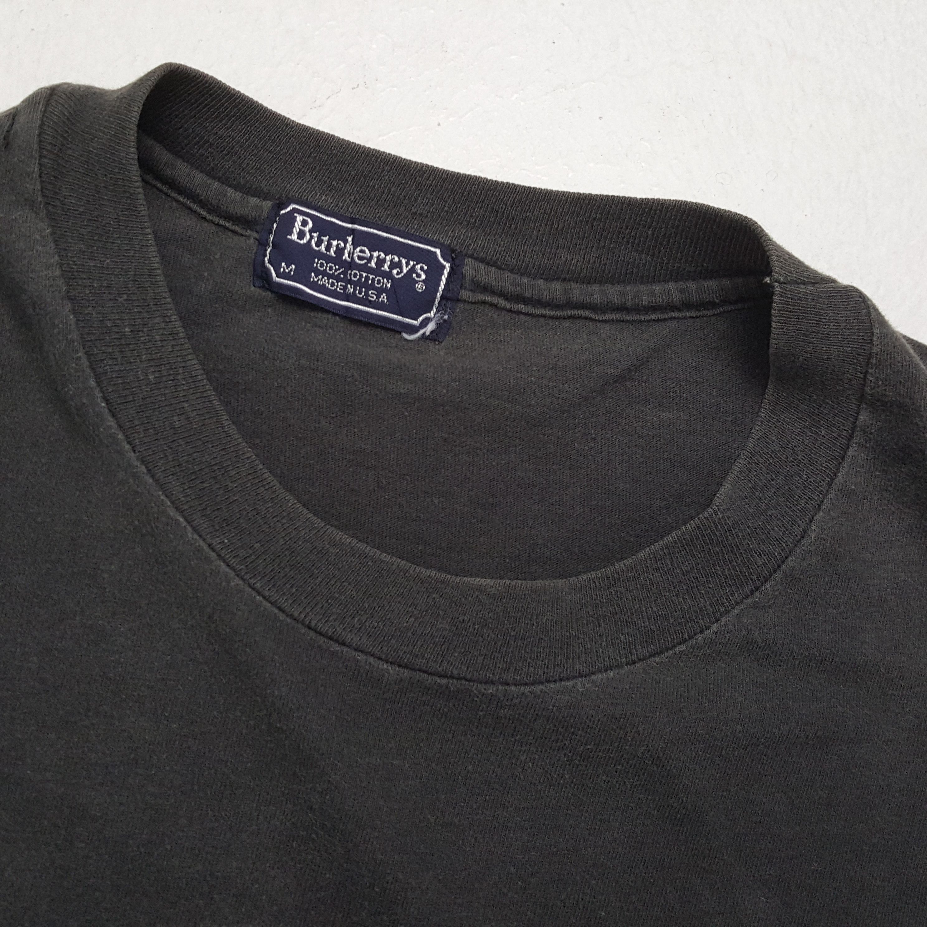 Burberry × Vintage Vintage BURBERRYS Fashion Brand Spell Out Design T-Shirts Size US M / EU 48-50 / 2 - 6 Thumbnail