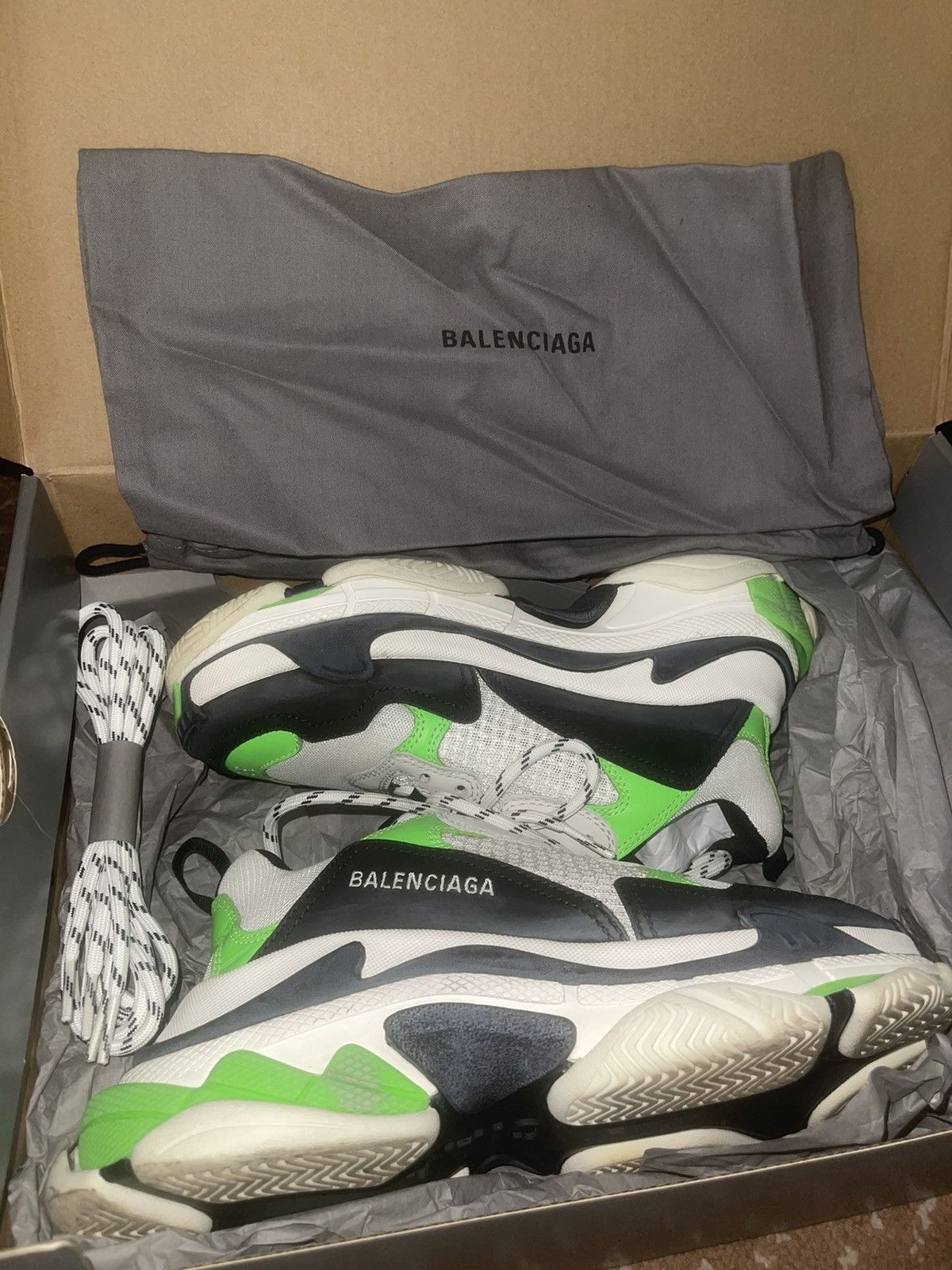 Balenciaga Balenciaga Triple S Green/ Black Size US 6 / EU 39 - 5 Thumbnail