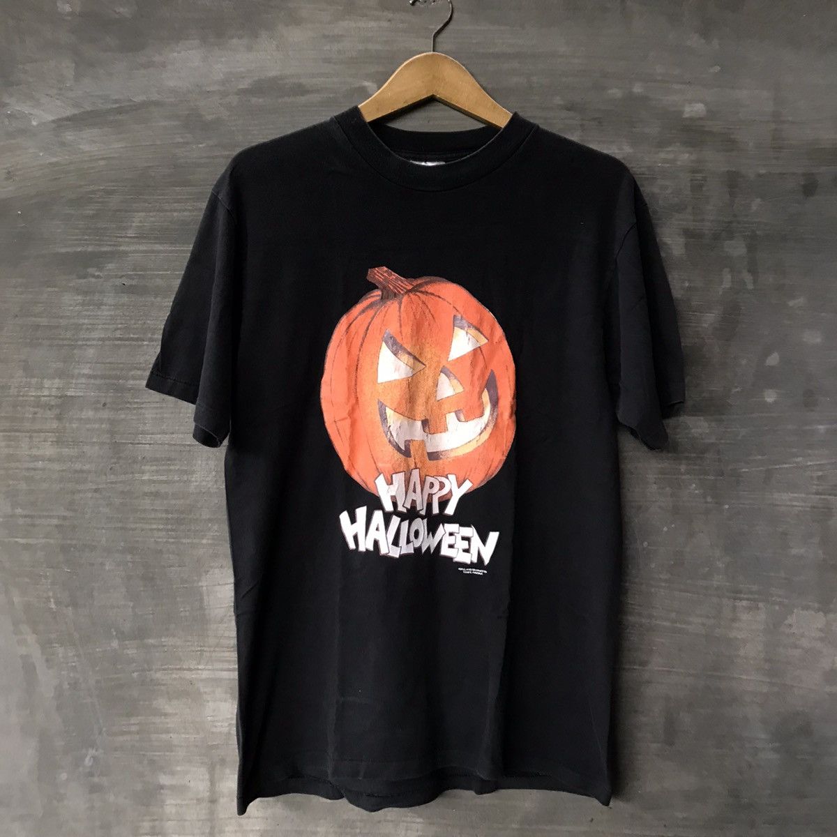 image of Archival Clothing x Vintage Halloween By Oneita in Black, Men's (Size Medium)
