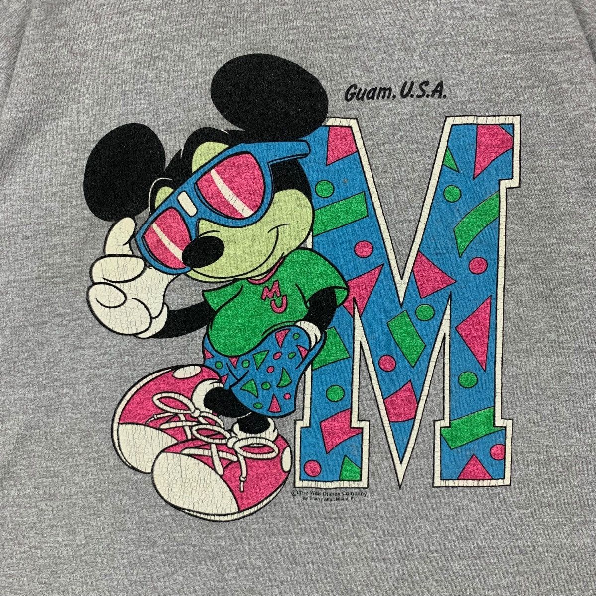 Disney Vintage 90’ MICKEY MOUSE GUAM Hawaii Beach Tee Shirt Size M / US 6-8 / IT 42-44 - 3 Thumbnail