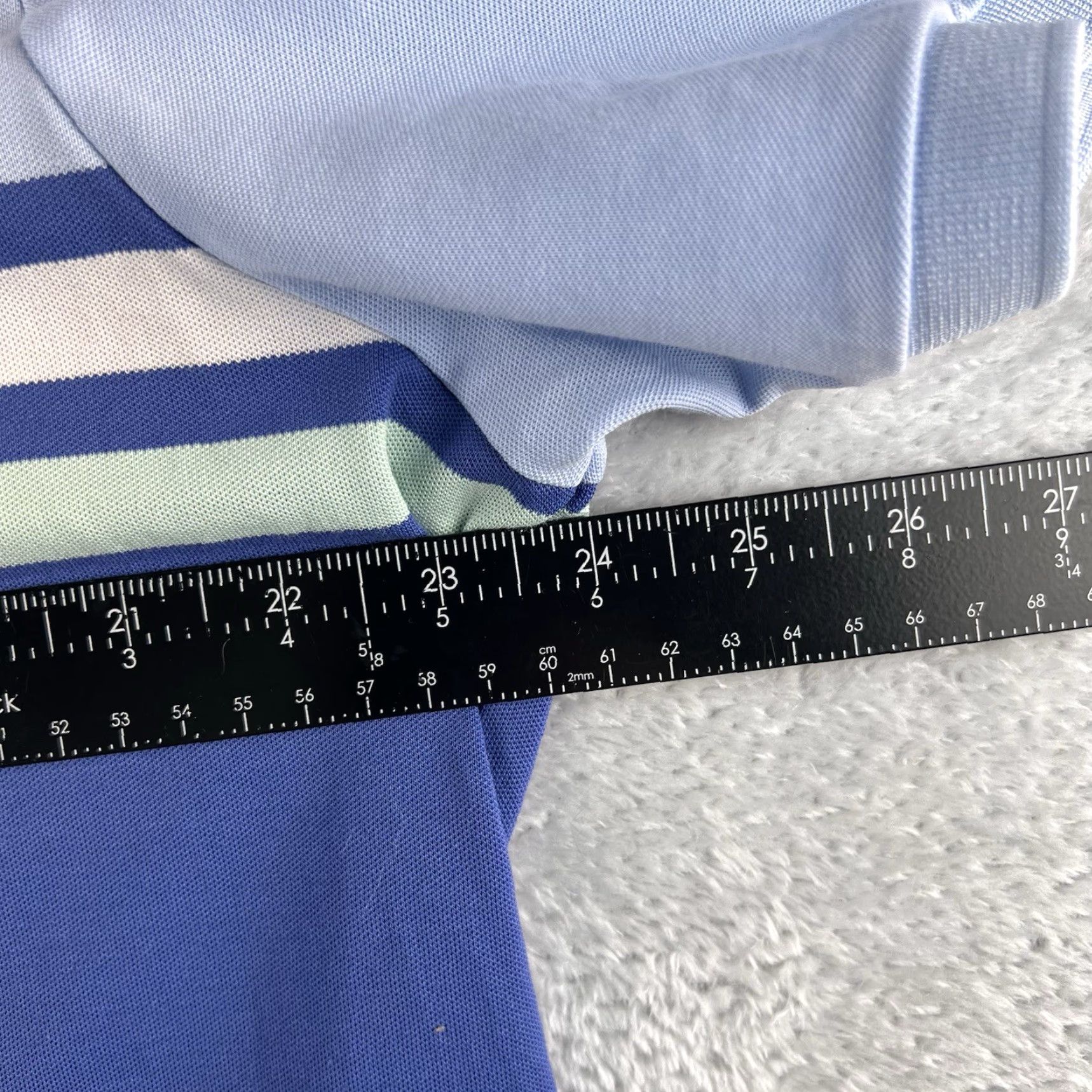 RLX Ralph Lauren RLX Ralph Lauren Polo Shirt Mens Big & Tall XXL Blue Striped Performance Wicking Stretch Shirt Polo Golf Tennis Walking Regular Fit Multicolor Logo Size US XXL / EU 58 / 5 - 6 Thumbnail