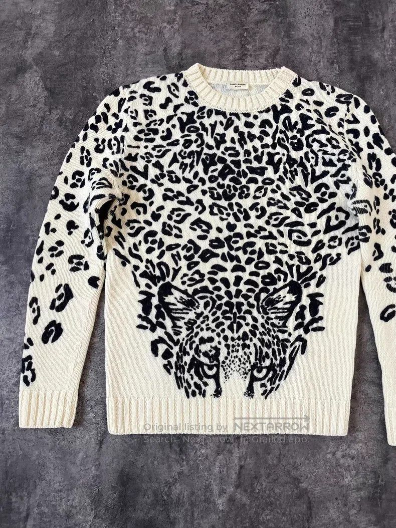 Saint Laurent Paris Saint Laurent Paris Leopard print panther head off-white s Size US S / EU 44-46 / 1 - 2 Thumbnail