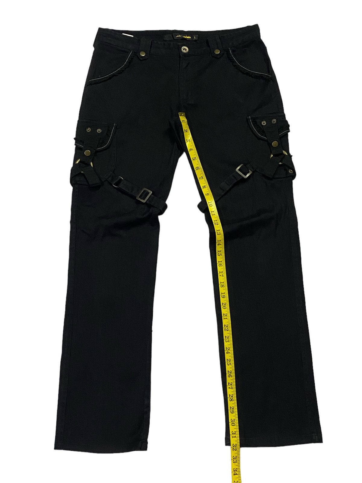 Japanese Brand Japanese brand “APESTIEN” Black Bondage Tactical Cargo Pants Size US 33 - 7 Thumbnail