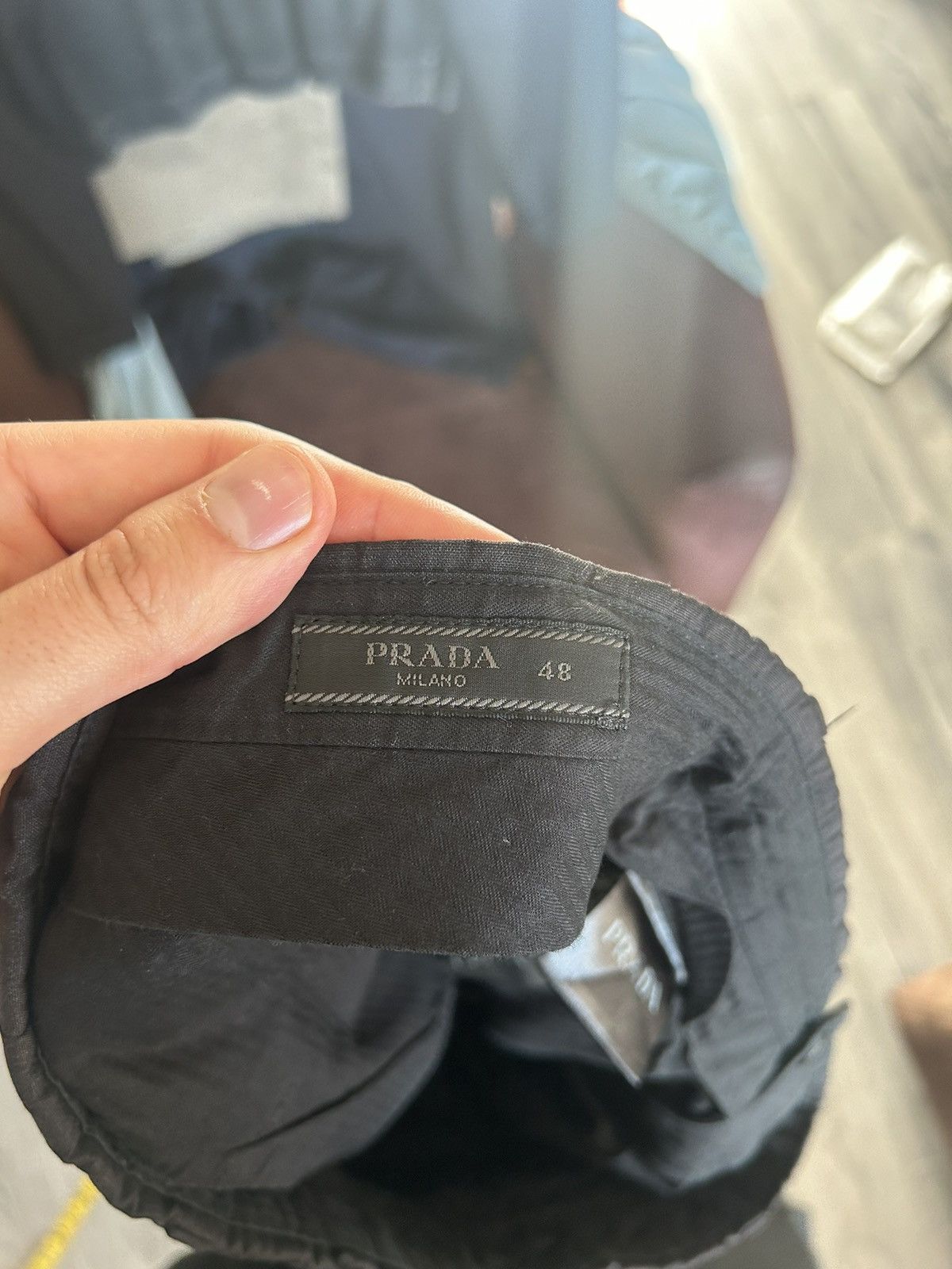 Prada Prada Black Virgin Wool Blend Trousers - Size 48 Size US 32 / EU 48 - 15 Thumbnail