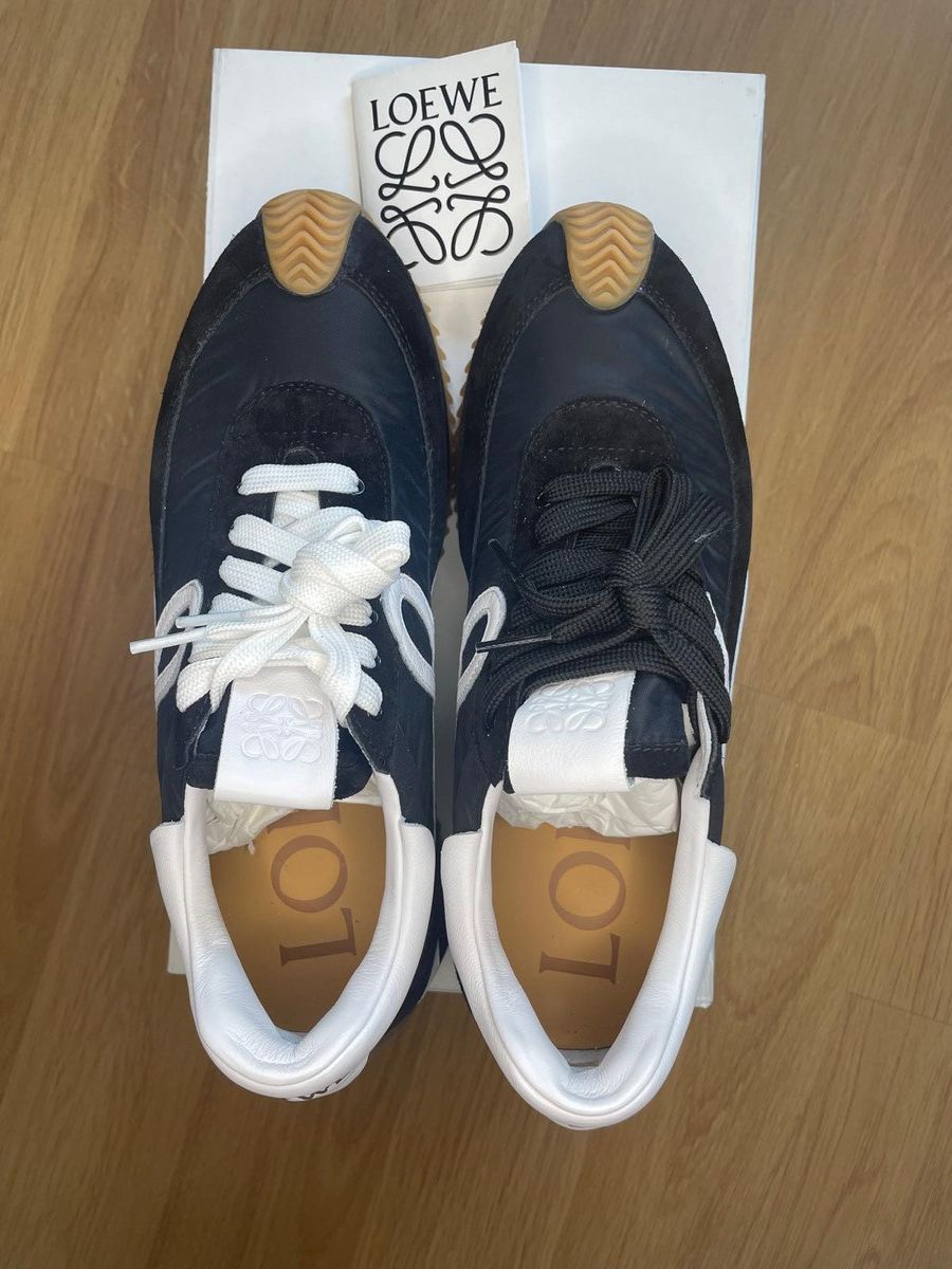 LOEWE Black and White Flow Runner Sneakers