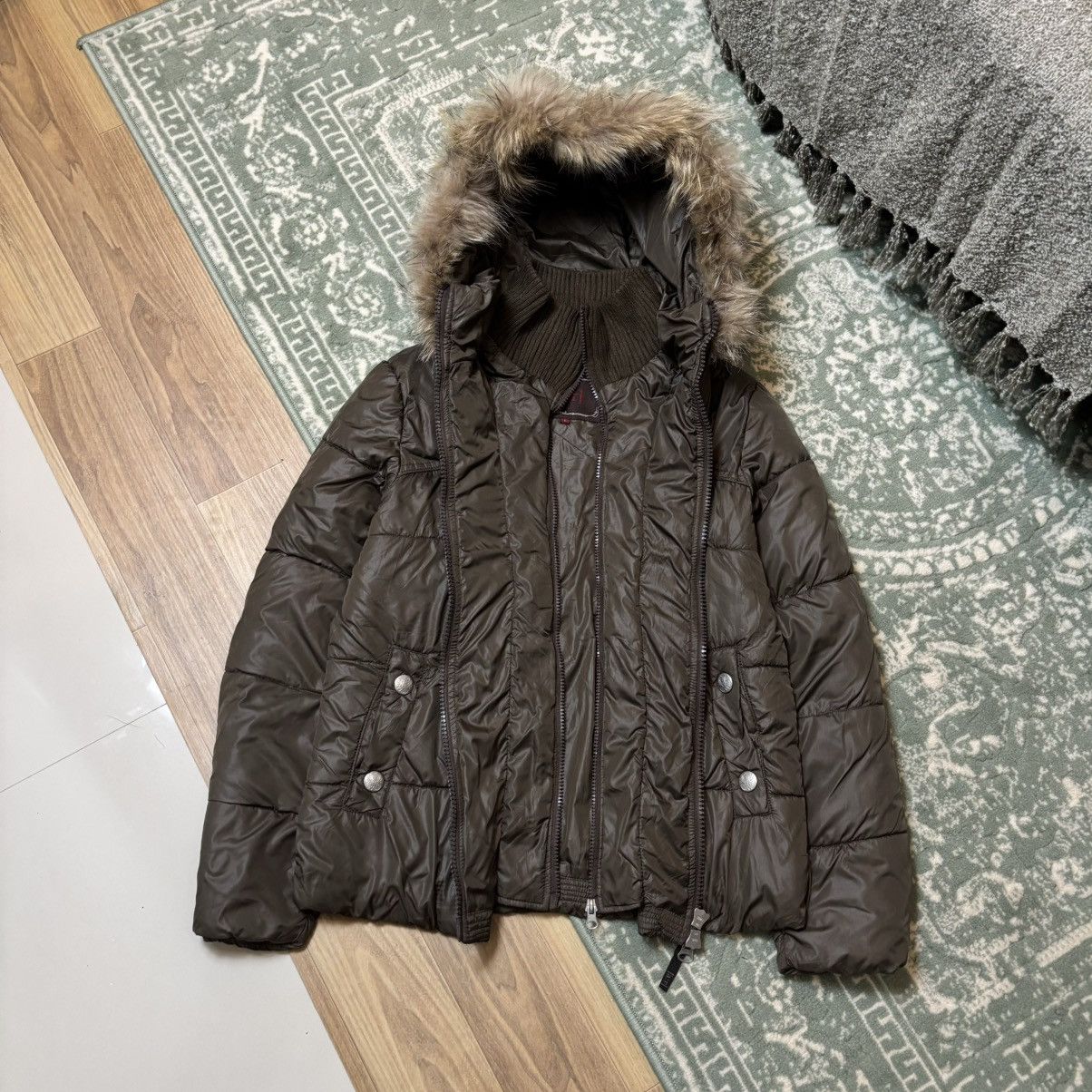 14th Addiction × Japanese Brand × Le Grande Bleu (L.G.B.) Double layer Down puffer Fur jacket IfSixWasNine LGB Style Size US M / EU 48-50 / 2 - 4 Thumbnail