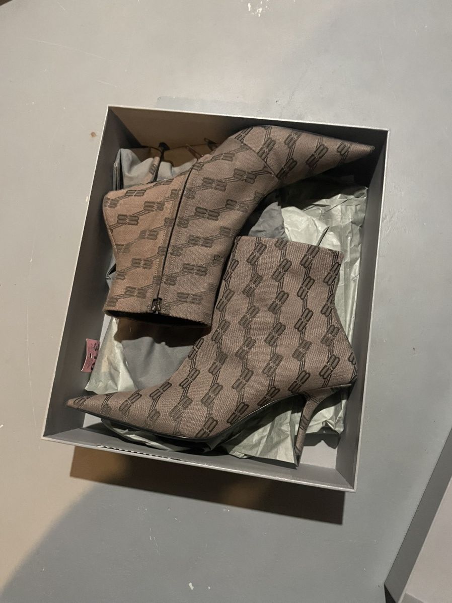Balenciaga Balenciaga BB Monogram Canvas Knife Sock Boots 40EU Size US 10 / IT 40 - 8 Thumbnail