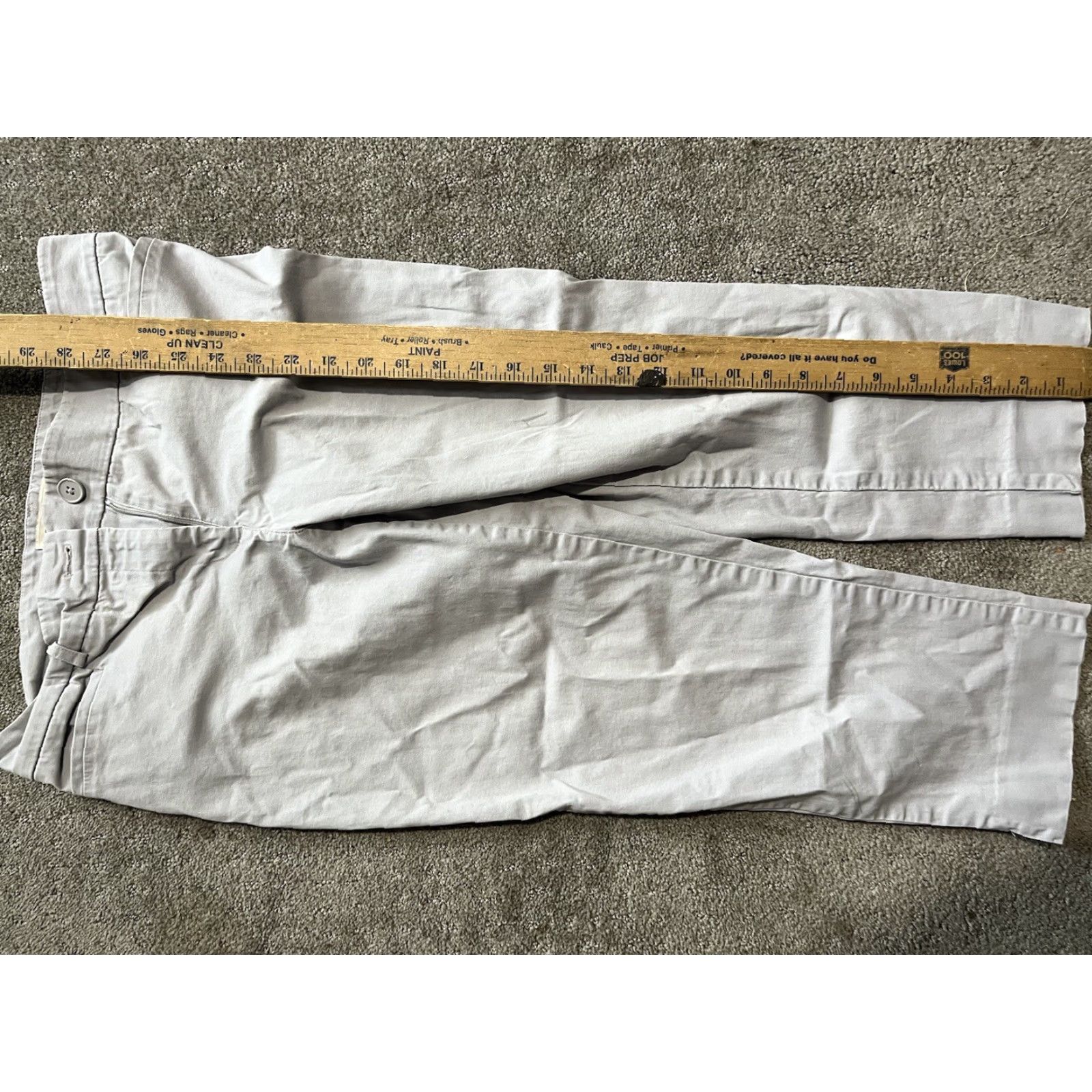 Talbots Talbots Capri Pants Womens Petite 6P Gray Cotton Spandex Size 28" / US 6 / IT 42 - 6 Thumbnail