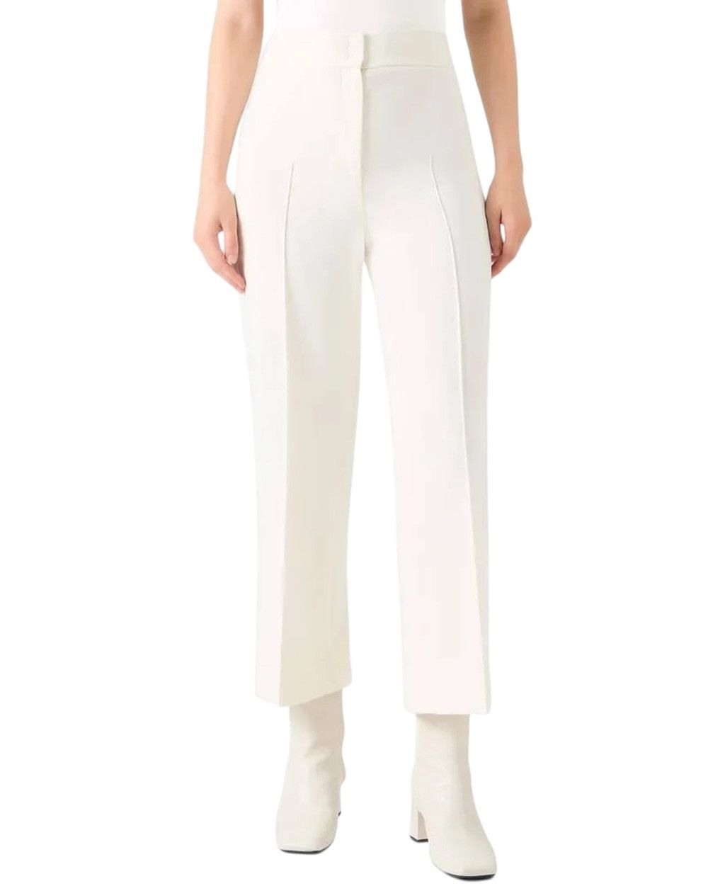 Akris Akris Punto NWT Chieko Cream Kick Flare Crop Trousers Size Size 32" / US 10 / IT 46 - 2 Thumbnail