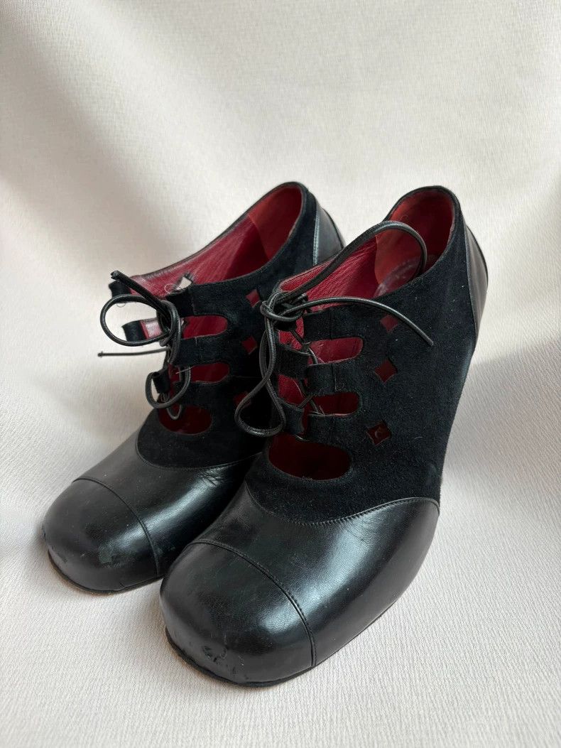 Vivienne Westwood Vivienne Westwood Black laced heels Size US 5.5 / IT 35.5 - 2 Thumbnail