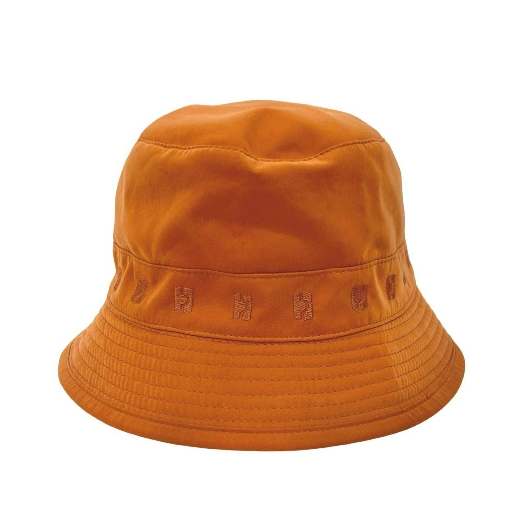 Hermes HERMES Bucket Hat Embroidered Polyester Nylon Acetate Orange 29788 Size ONE SIZE - 1 Thumbnail
