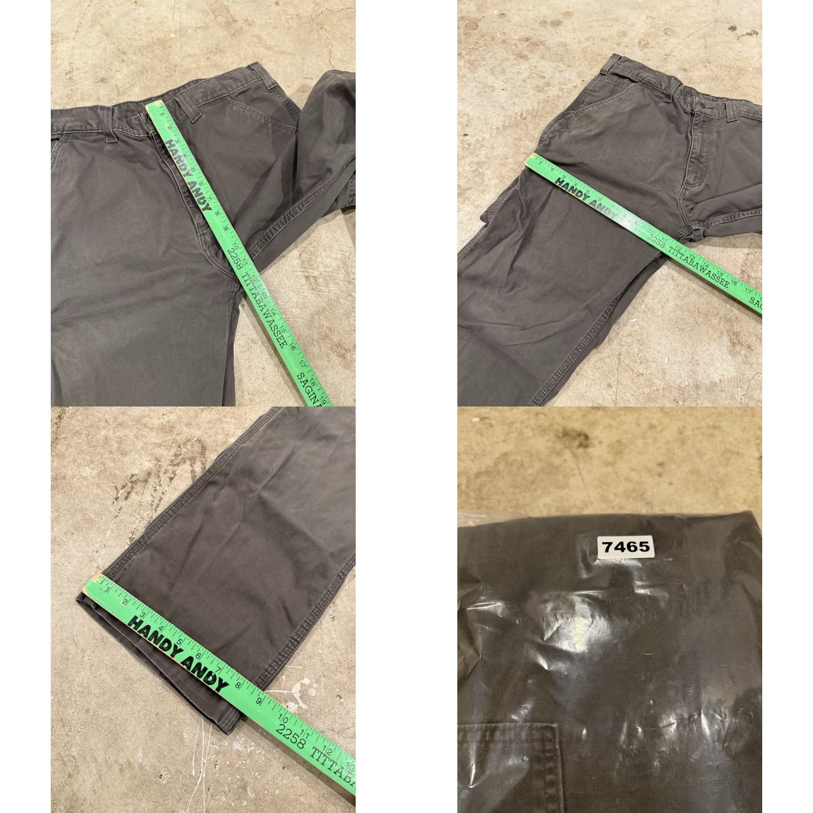 Carhartt Carhartt Mens Pants B324 DFE 38x34 (36x32) brown Work Grunge utility Distressed casual Size US 36 / EU 52 - 8 Thumbnail