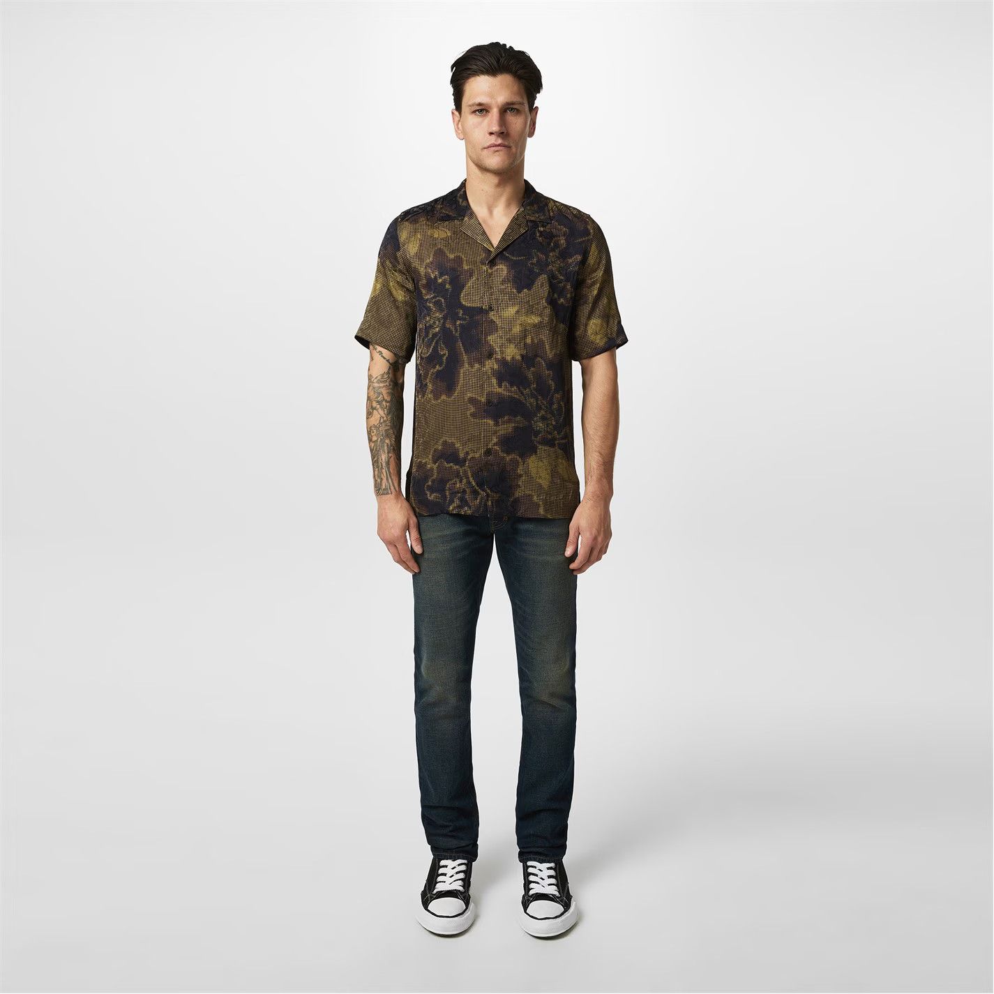 Dries Van Noten o1g2r1mq0426 Carltone Short Sleeve Shirt in Multicolor Size US M / EU 48-50 / 2 - 5 Thumbnail
