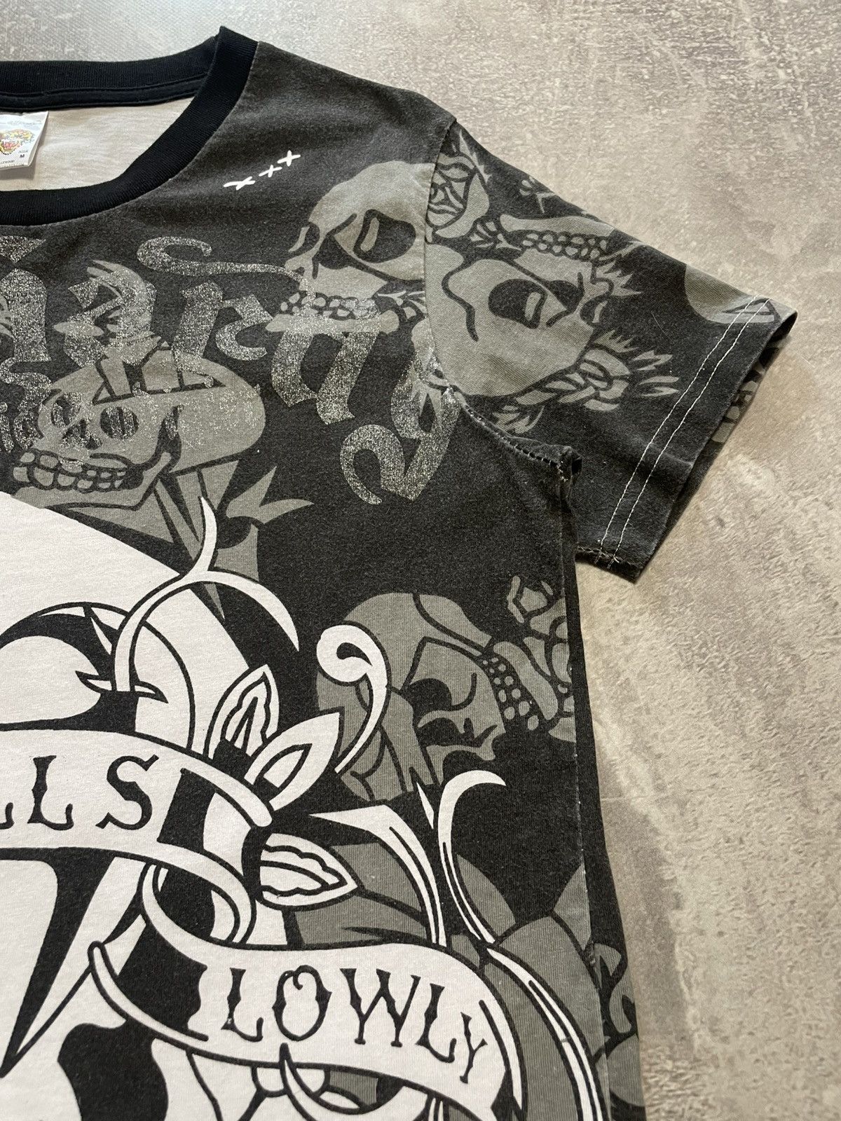 Christian Audigier × Ed Hardy Vintage Ed Hardy Skulls T-Shirt Y2K Size US M / EU 48-50 / 2 - 6 Thumbnail