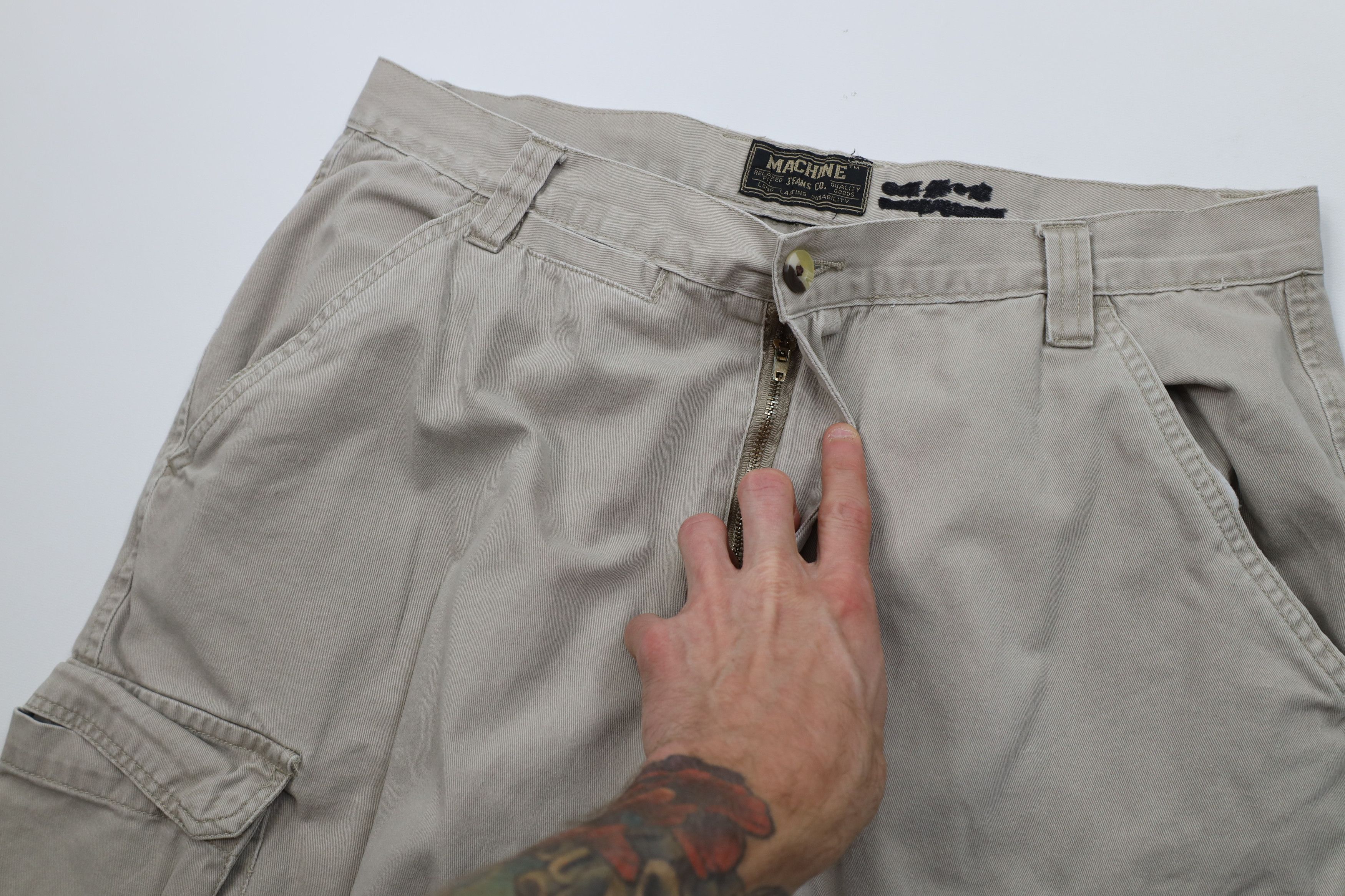 Vintage Vintage 90s Y2K Streetwear Relaxed Fit Wide Leg Cargo Pants Size US 36 / EU 52 - 9 Thumbnail