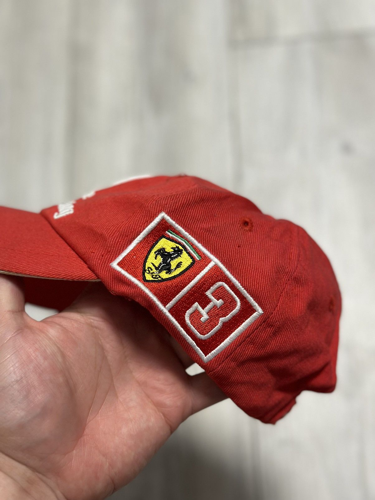 Vintage Vintage Ferrari F1 Cap Hat Michael Schumacher Deutsche Size ONE SIZE - 4 Thumbnail