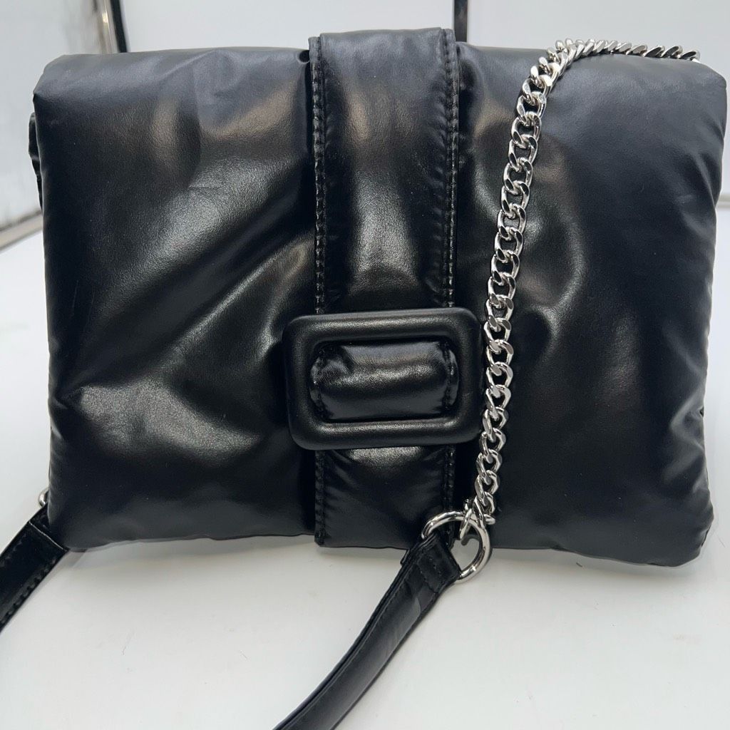 Zara Zara Polyurethane Pillow Buckle Crossbody Bag Size ONE SIZE - 9 Thumbnail