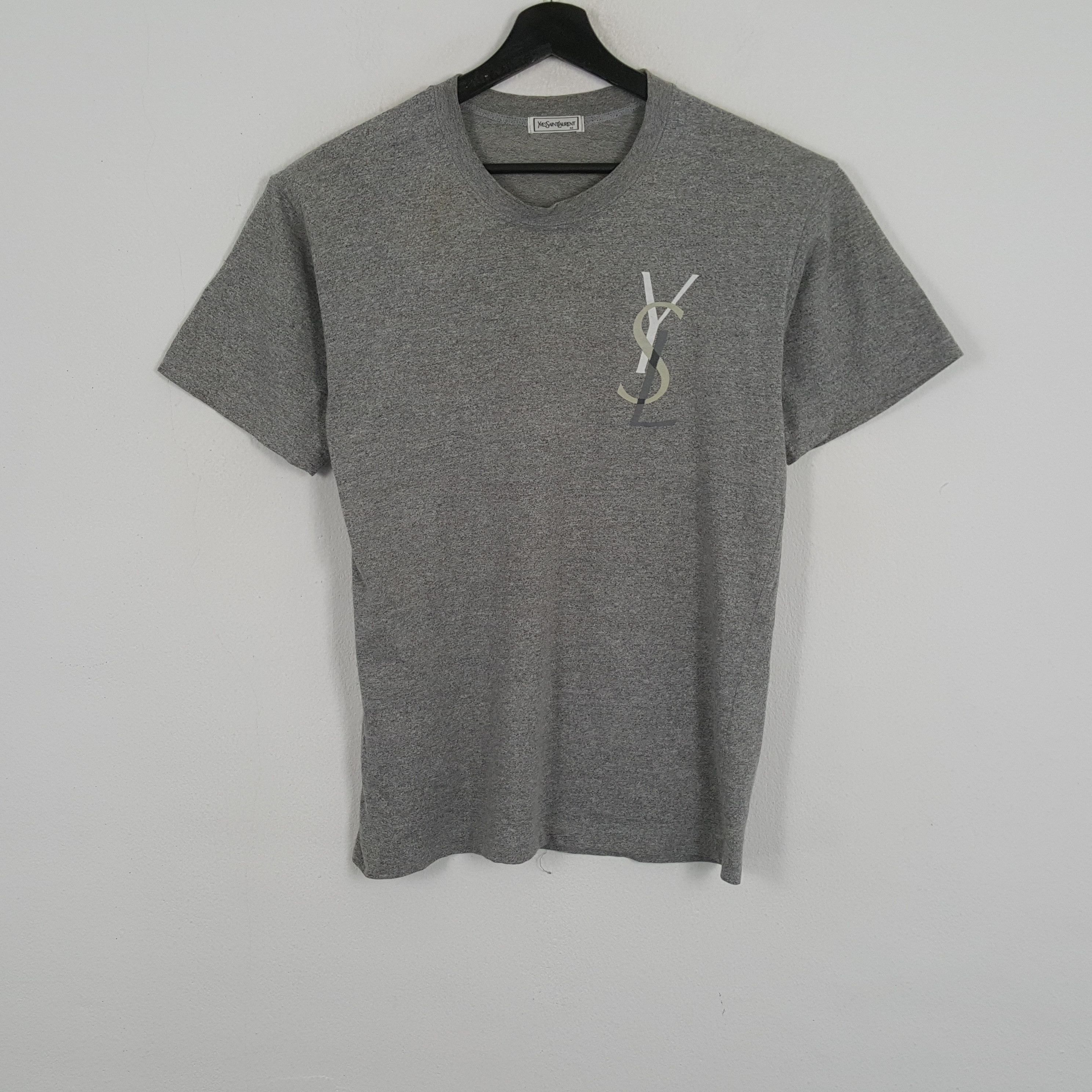 Vintage × Yves Saint Laurent YVES SAINT LAURENT Luxury Brand Logo Design Tshirt Size US M / EU 48-50 / 2 - 1 Thumbnail