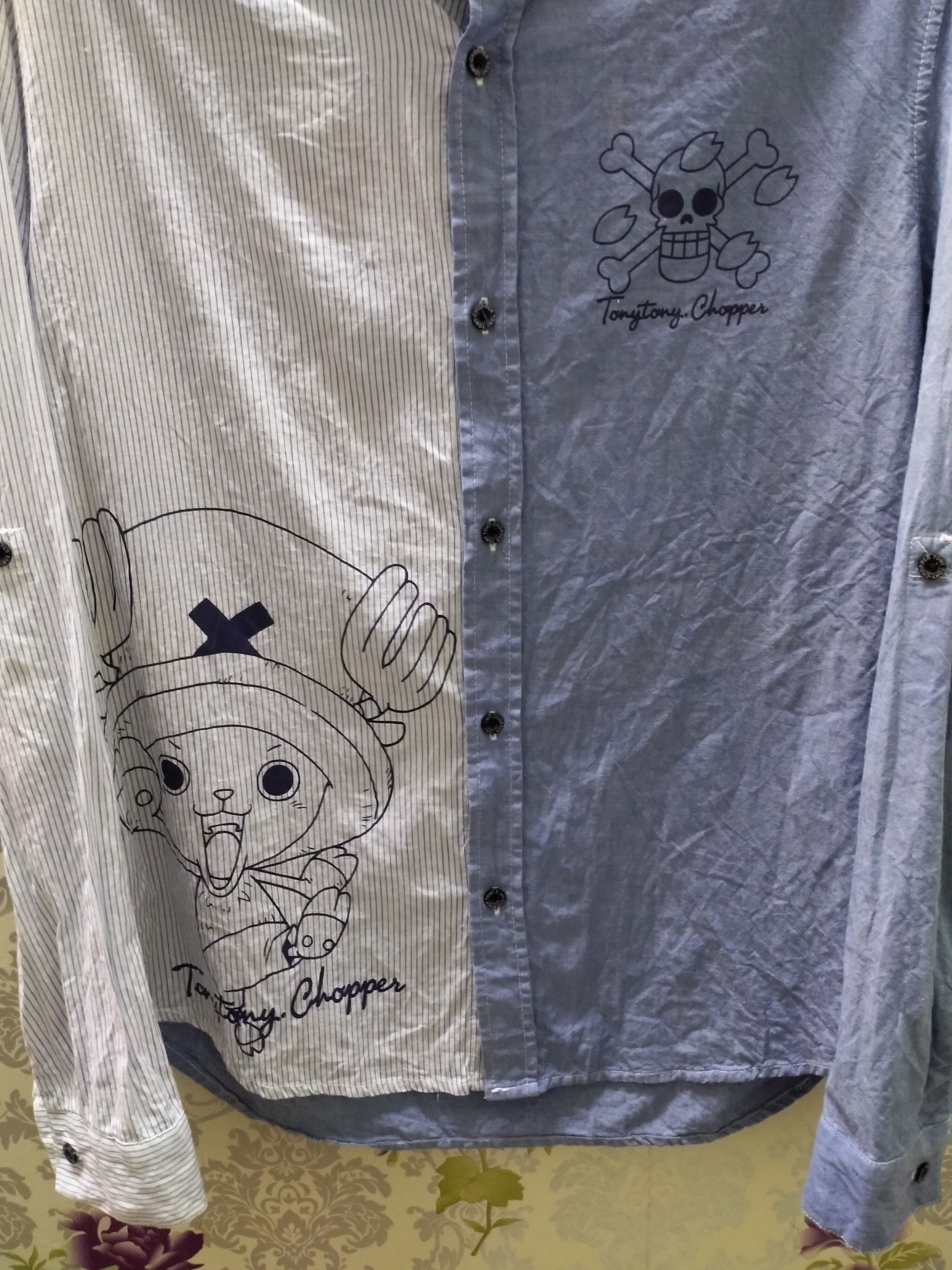 Japanese Brand × One Piece One piece shirt button up big logo Size US M / EU 48-50 / 2 - 7 Thumbnail