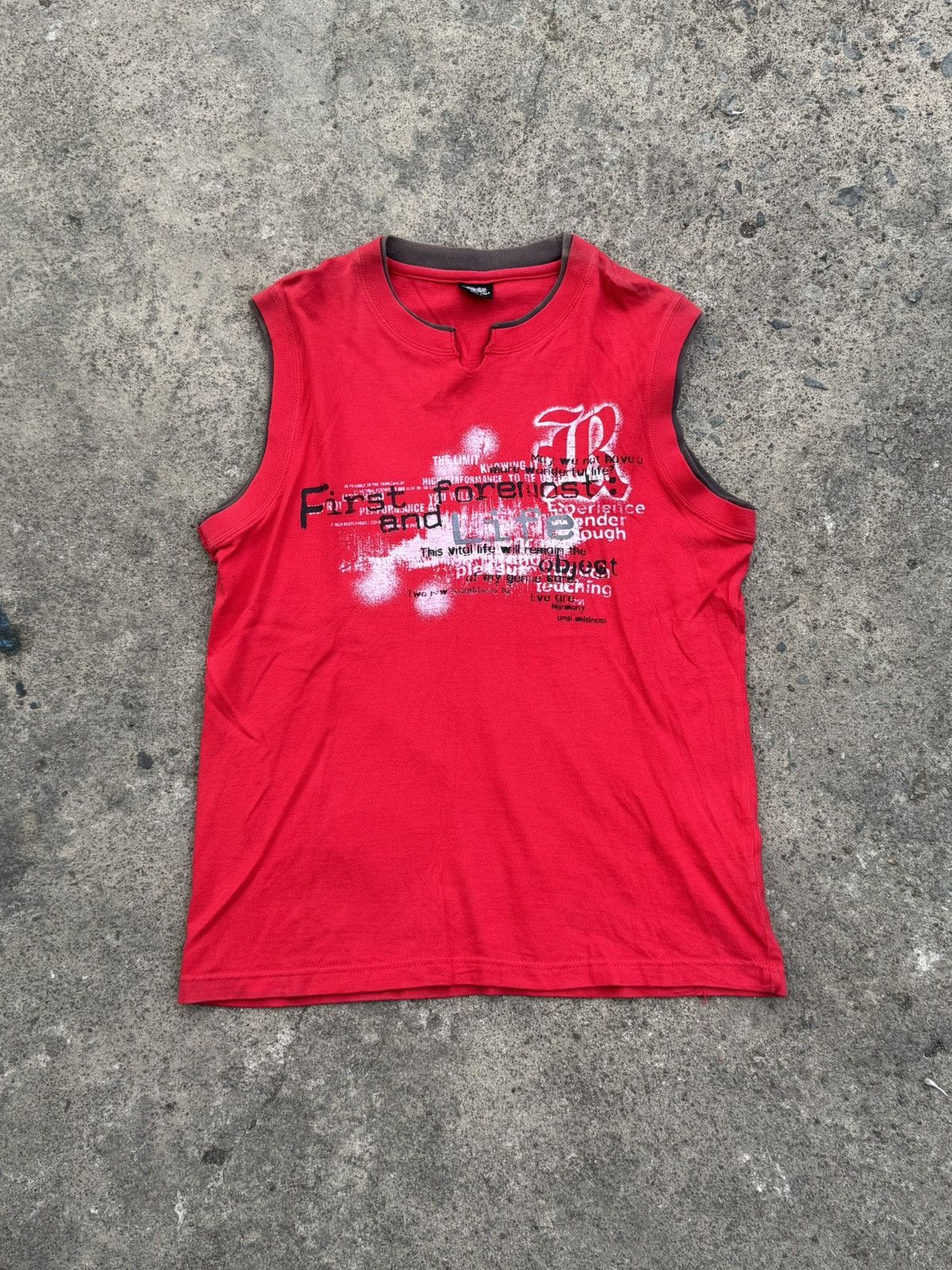 2000s Tanktop Poem Bossy Hill Japanese