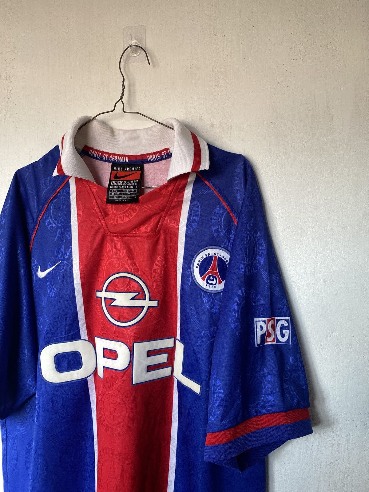 Nike × Vintage Vintage 1996/97 PSG Home Jersey Size US L / EU 52-54 / 3 - 4 Thumbnail