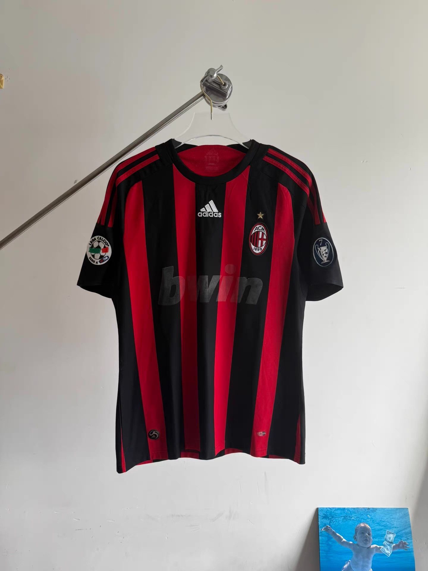 Adidas Adidas AC Milan 08/09 Season Beckham Jersey Q17 Size US M / EU 48-50 / 2 - 1 Thumbnail
