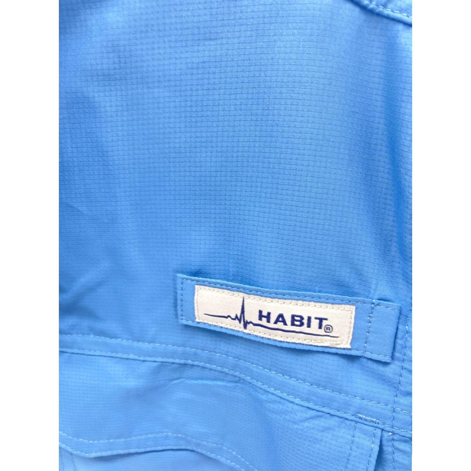 Habitat Habit Coastal Villa River Shirt Men Small Blue Short Sleeve Button Vented NWT Size US S / EU 44-46 / 1 - 6 Thumbnail
