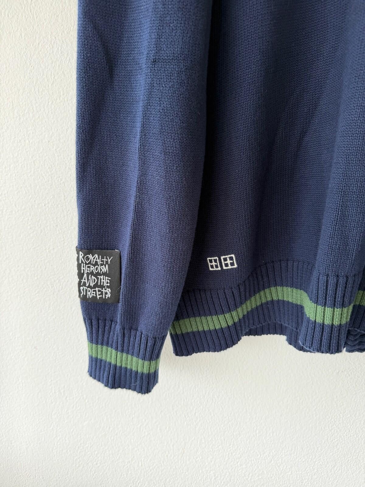 Ksubi new Ksubi mens cardigan knit jumper shirt navy medium m Size US M / EU 48-50 / 2 - 7 Thumbnail